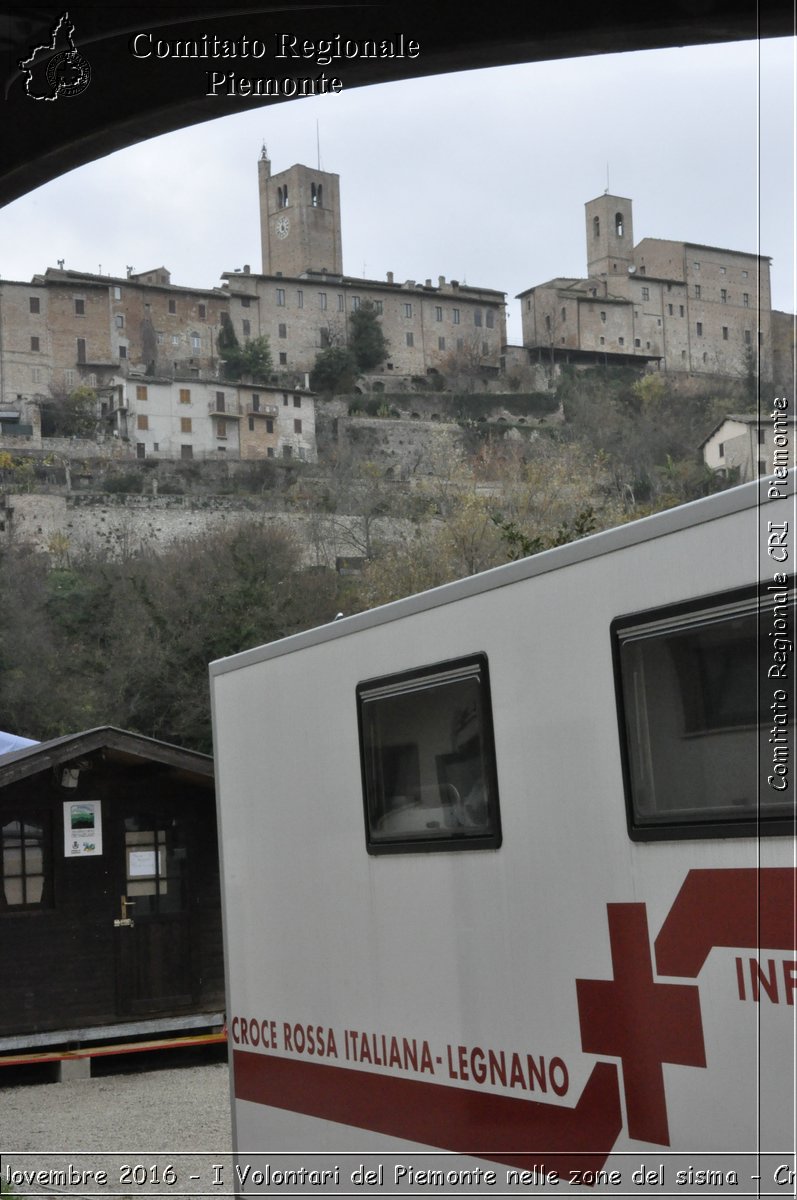 Sarnano (MC) 27 Novembre 2016 - I Volontari del Piemonte nelle zone del sisma - Croce Rossa Italiana- Comitato Regionale del Piemonte