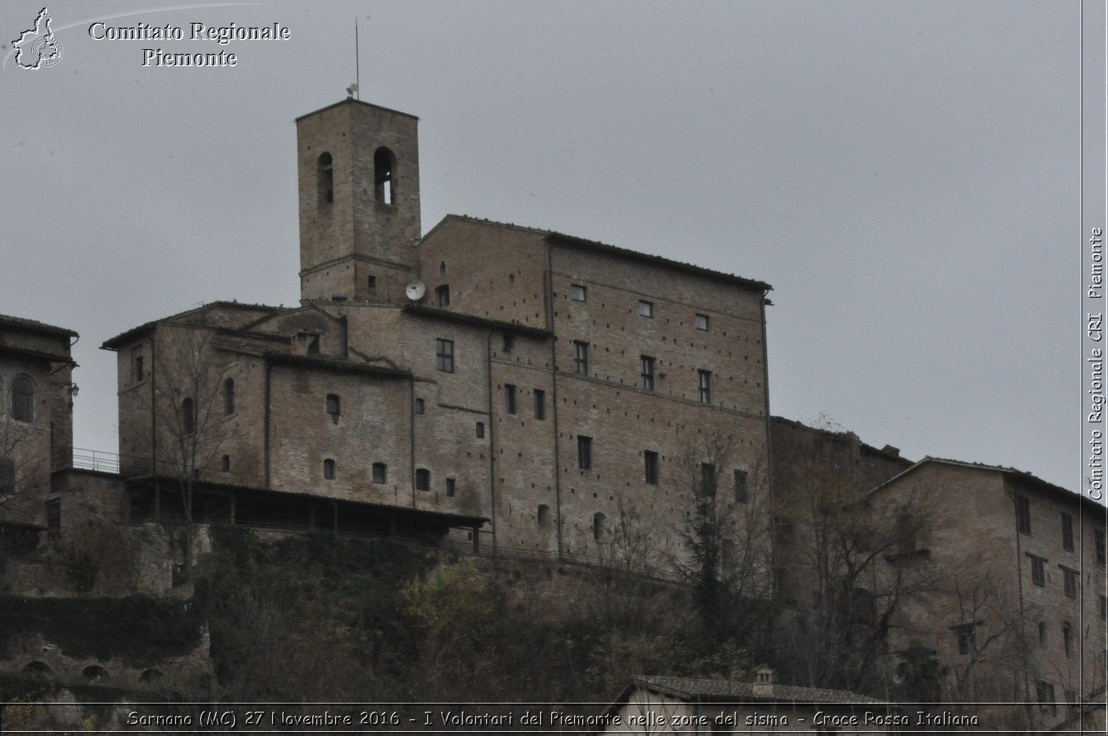 Sarnano (MC) 27 Novembre 2016 - I Volontari del Piemonte nelle zone del sisma - Croce Rossa Italiana- Comitato Regionale del Piemonte