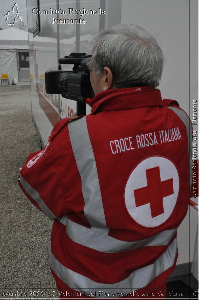 Sarnano (MC) 27 Novembre 2016 - I Volontari del Piemonte nelle zone del sisma - Croce Rossa Italiana- Comitato Regionale del Piemonte