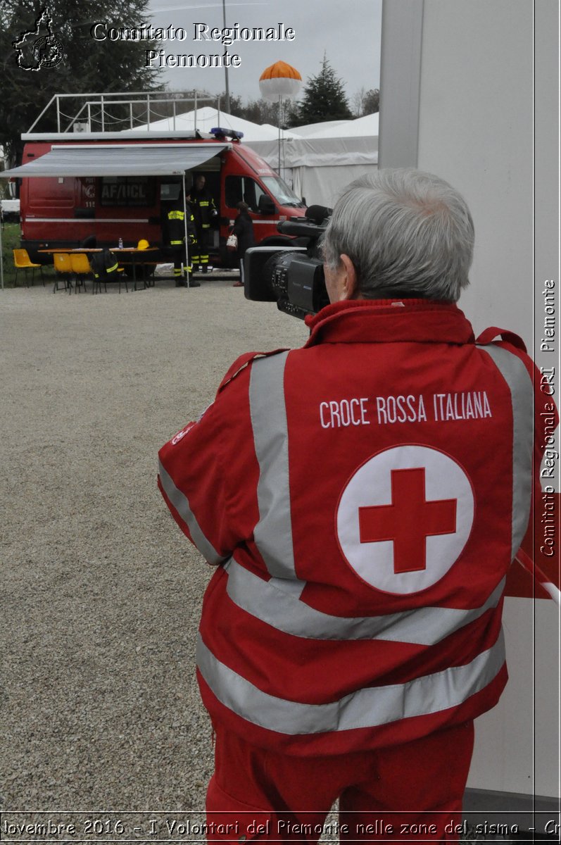 Sarnano (MC) 27 Novembre 2016 - I Volontari del Piemonte nelle zone del sisma - Croce Rossa Italiana- Comitato Regionale del Piemonte