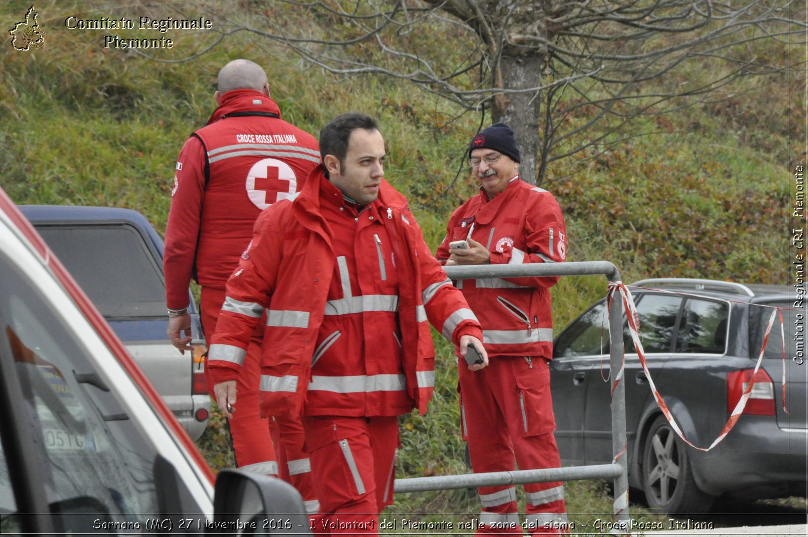 Sarnano (MC) 27 Novembre 2016 - I Volontari del Piemonte nelle zone del sisma - Croce Rossa Italiana- Comitato Regionale del Piemonte