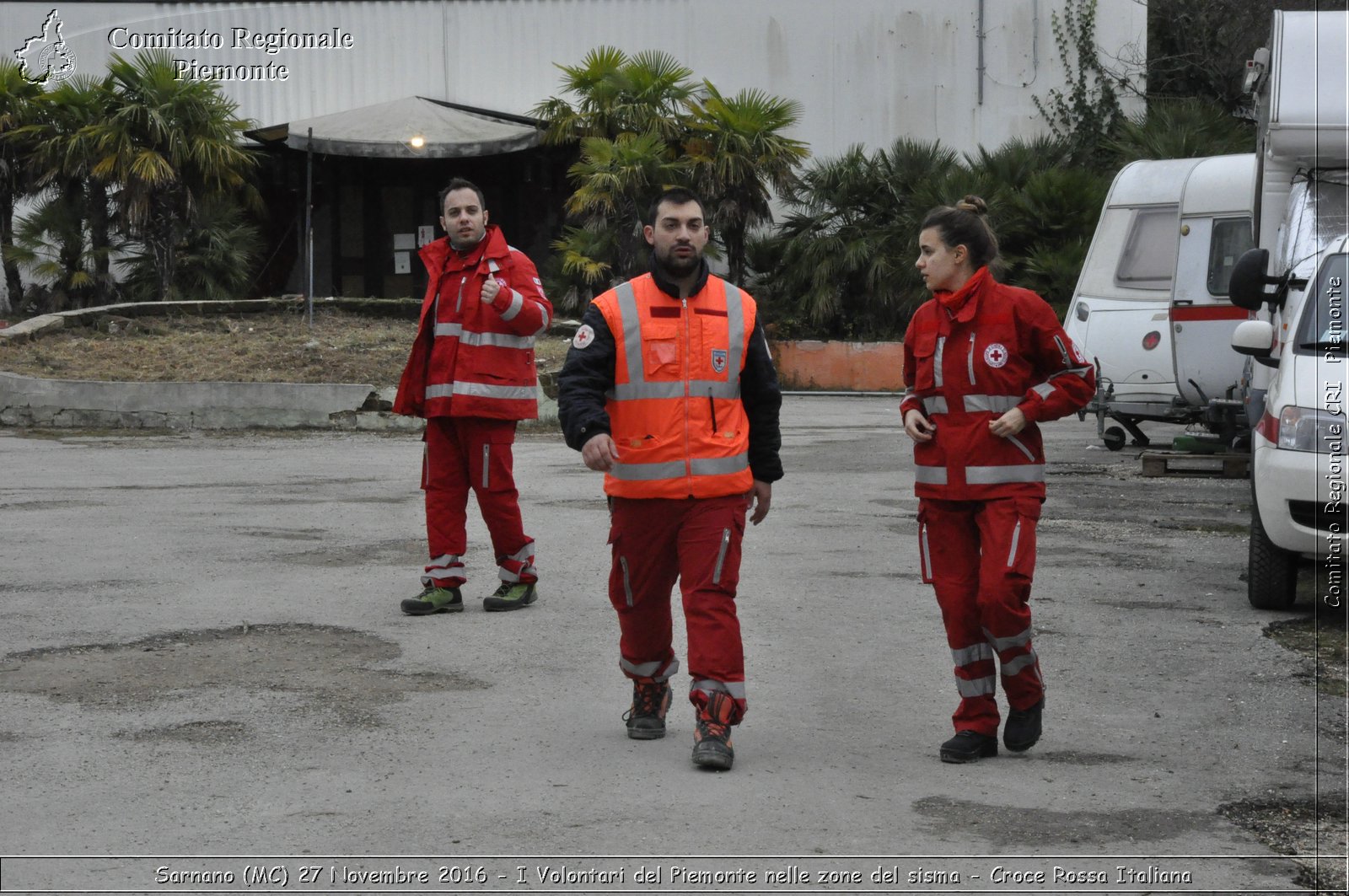 Sarnano (MC) 27 Novembre 2016 - I Volontari del Piemonte nelle zone del sisma - Croce Rossa Italiana- Comitato Regionale del Piemonte