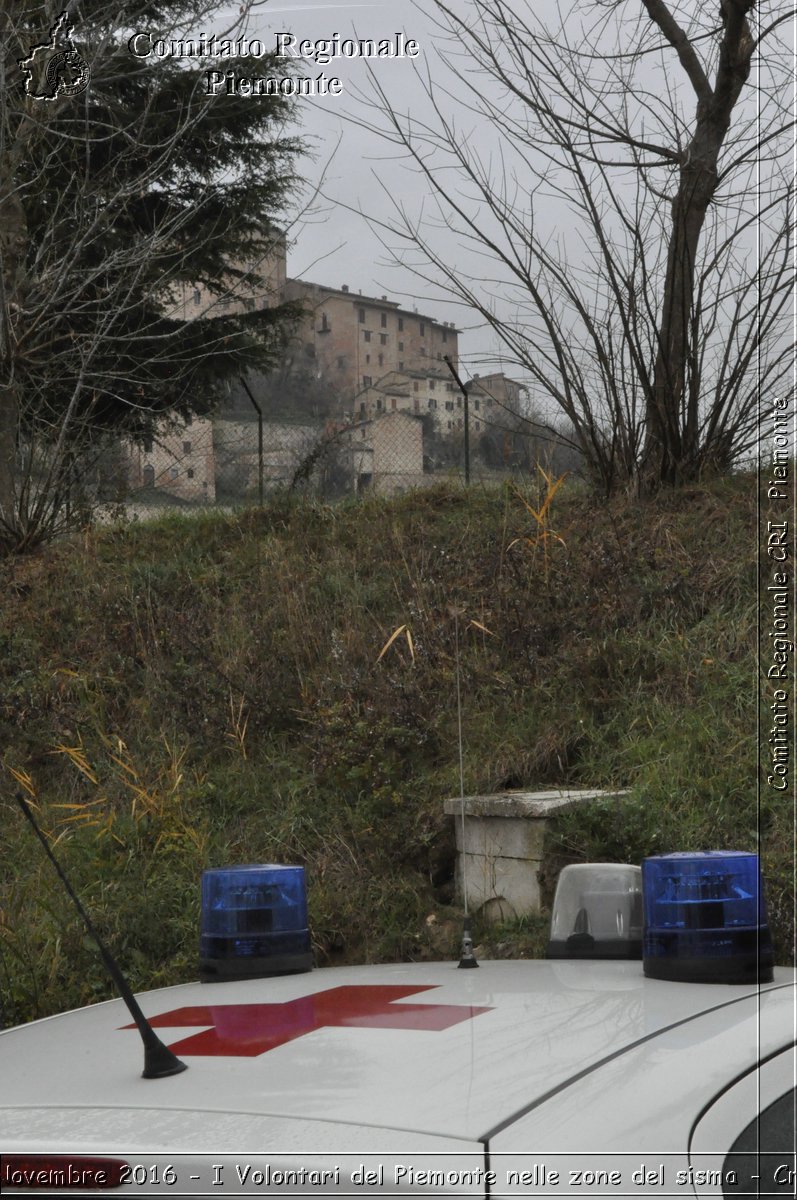 Sarnano (MC) 27 Novembre 2016 - I Volontari del Piemonte nelle zone del sisma - Croce Rossa Italiana- Comitato Regionale del Piemonte