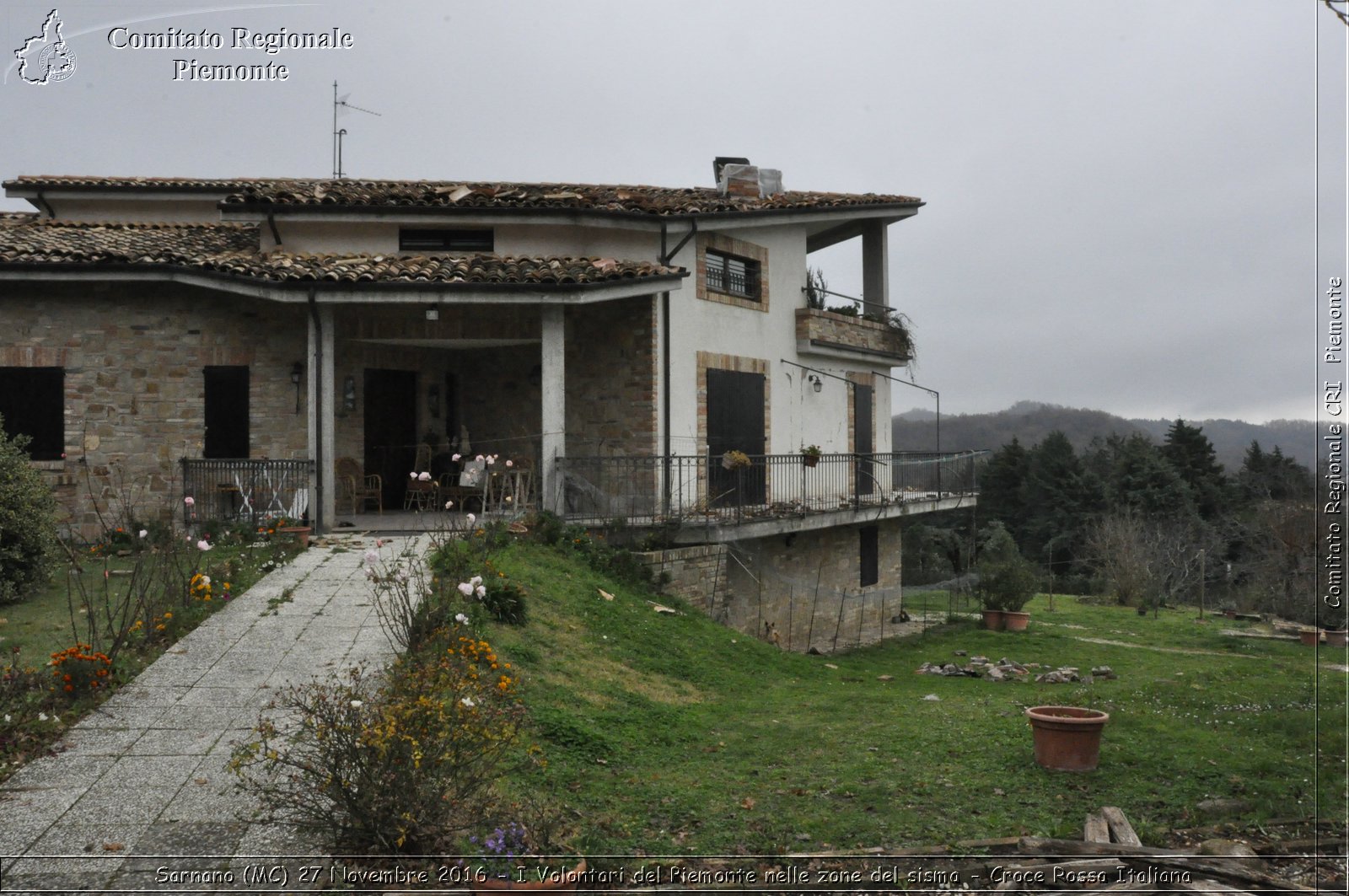 Sarnano (MC) 27 Novembre 2016 - I Volontari del Piemonte nelle zone del sisma - Croce Rossa Italiana- Comitato Regionale del Piemonte