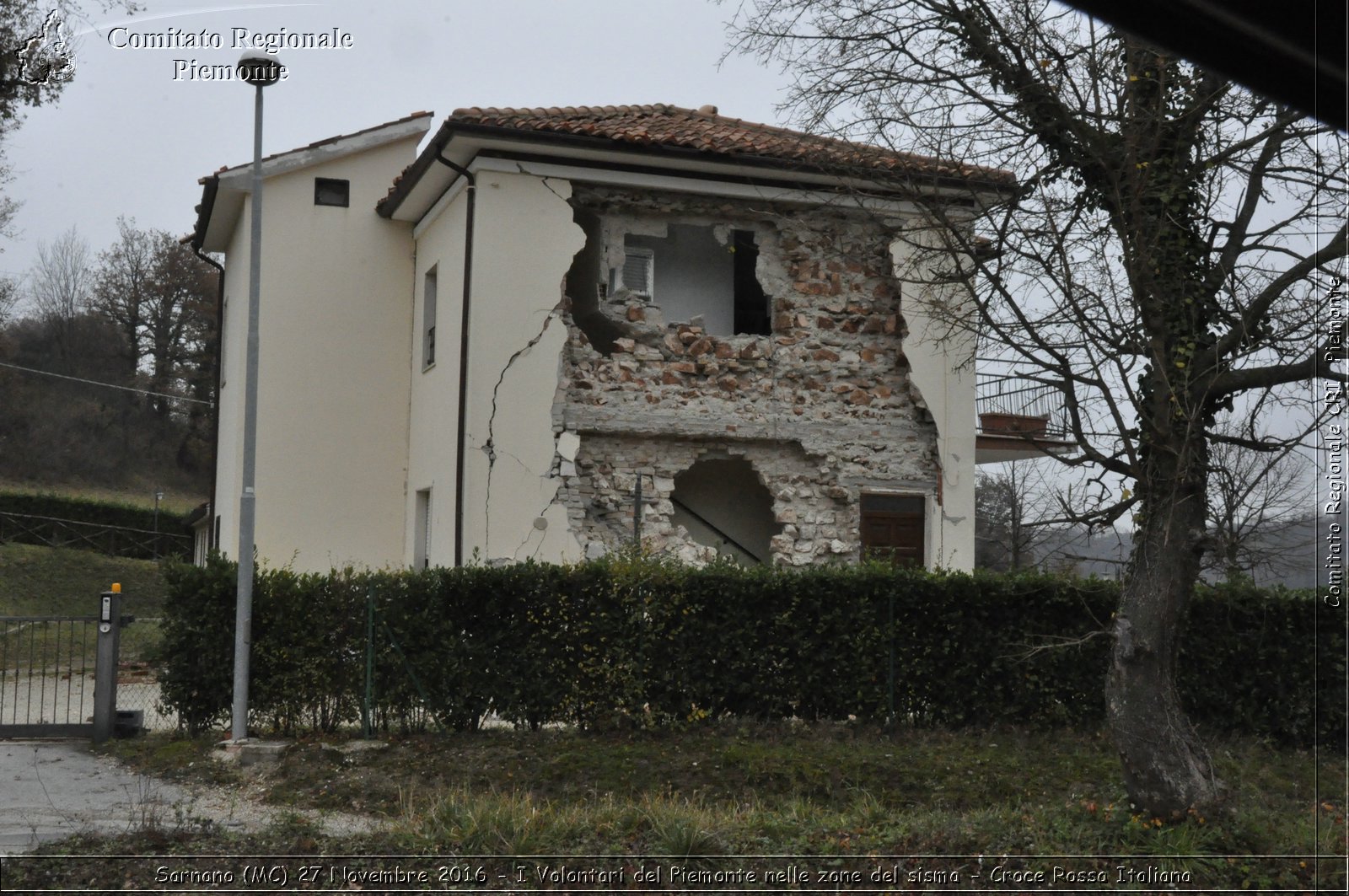 Sarnano (MC) 27 Novembre 2016 - I Volontari del Piemonte nelle zone del sisma - Croce Rossa Italiana- Comitato Regionale del Piemonte