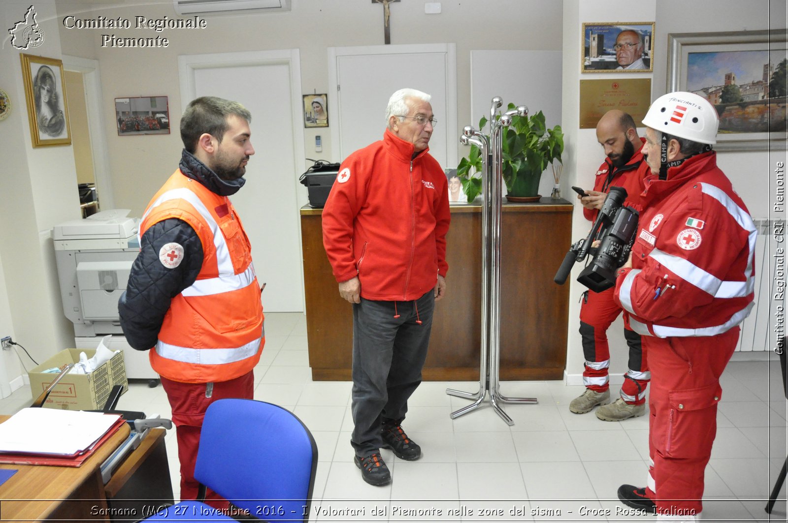 Sarnano (MC) 27 Novembre 2016 - I Volontari del Piemonte nelle zone del sisma - Croce Rossa Italiana- Comitato Regionale del Piemonte