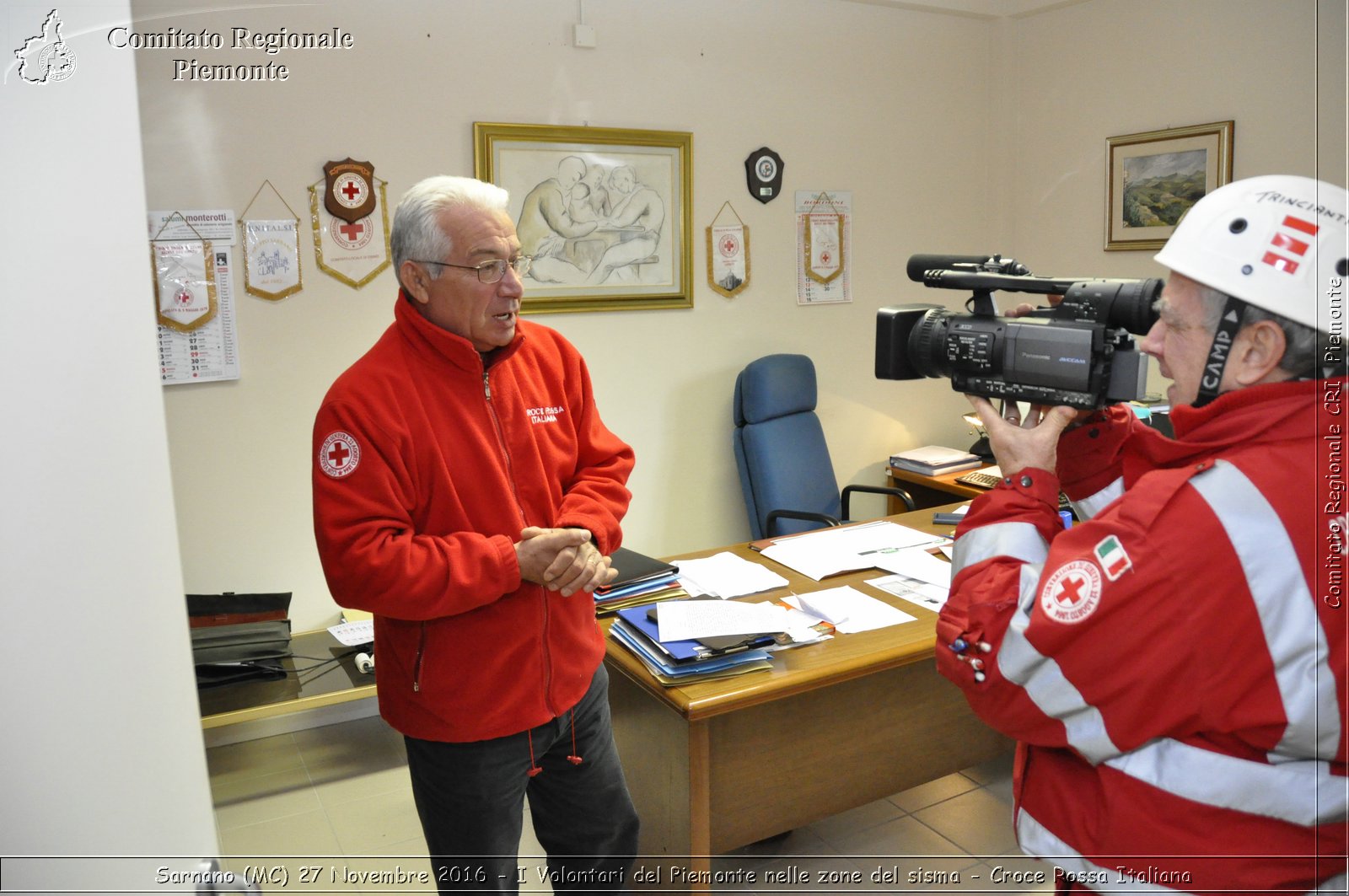 Sarnano (MC) 27 Novembre 2016 - I Volontari del Piemonte nelle zone del sisma - Croce Rossa Italiana- Comitato Regionale del Piemonte