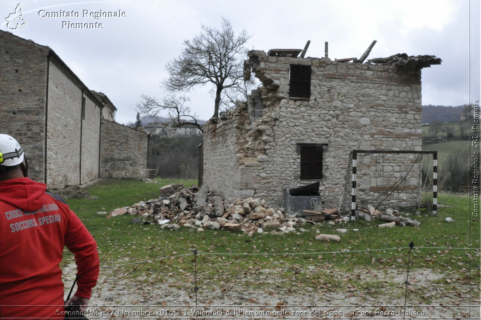 Sarnano (MC) 27 Novembre 2016 - I Volontari del Piemonte nelle zone del sisma - Croce Rossa Italiana- Comitato Regionale del Piemonte