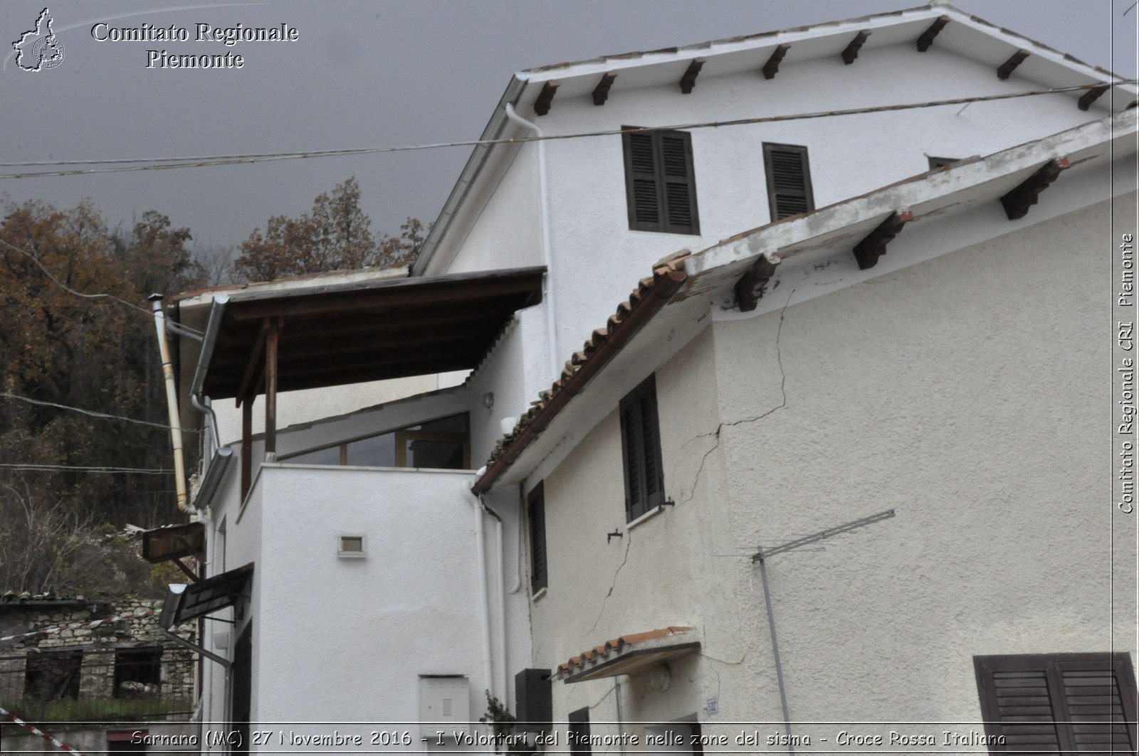 Sarnano (MC) 27 Novembre 2016 - I Volontari del Piemonte nelle zone del sisma - Croce Rossa Italiana- Comitato Regionale del Piemonte