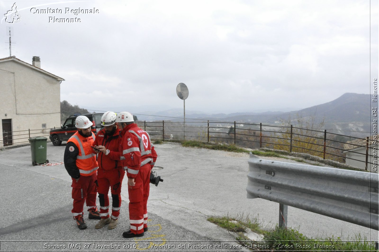 Sarnano (MC) 27 Novembre 2016 - I Volontari del Piemonte nelle zone del sisma - Croce Rossa Italiana- Comitato Regionale del Piemonte