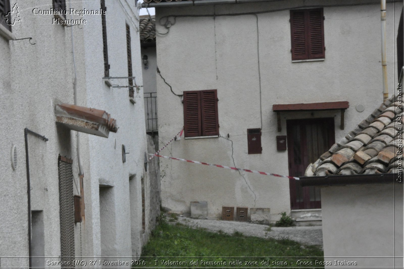 Sarnano (MC) 27 Novembre 2016 - I Volontari del Piemonte nelle zone del sisma - Croce Rossa Italiana- Comitato Regionale del Piemonte