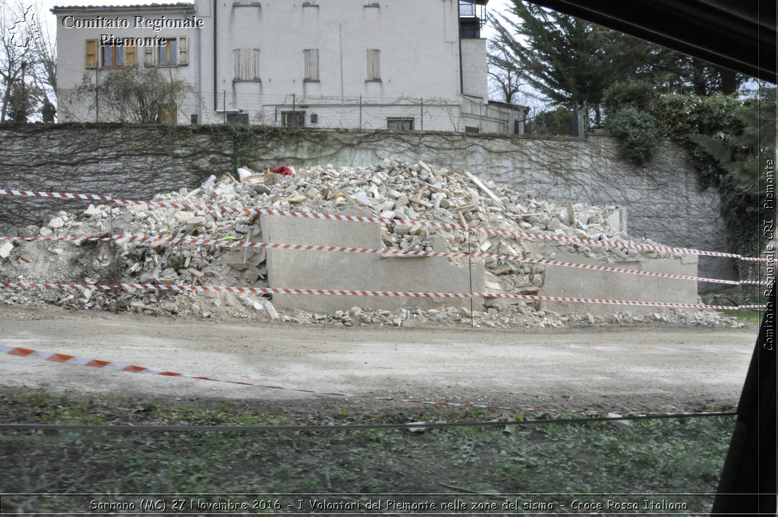 Sarnano (MC) 27 Novembre 2016 - I Volontari del Piemonte nelle zone del sisma - Croce Rossa Italiana- Comitato Regionale del Piemonte