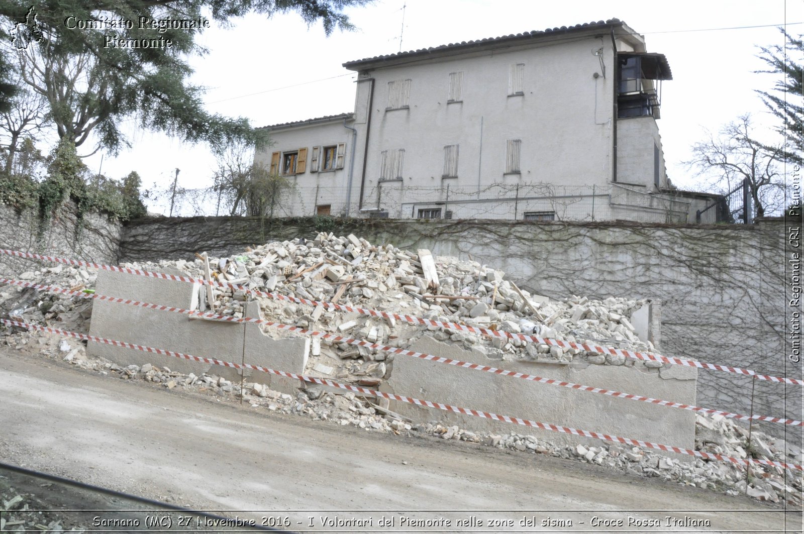 Sarnano (MC) 27 Novembre 2016 - I Volontari del Piemonte nelle zone del sisma - Croce Rossa Italiana- Comitato Regionale del Piemonte