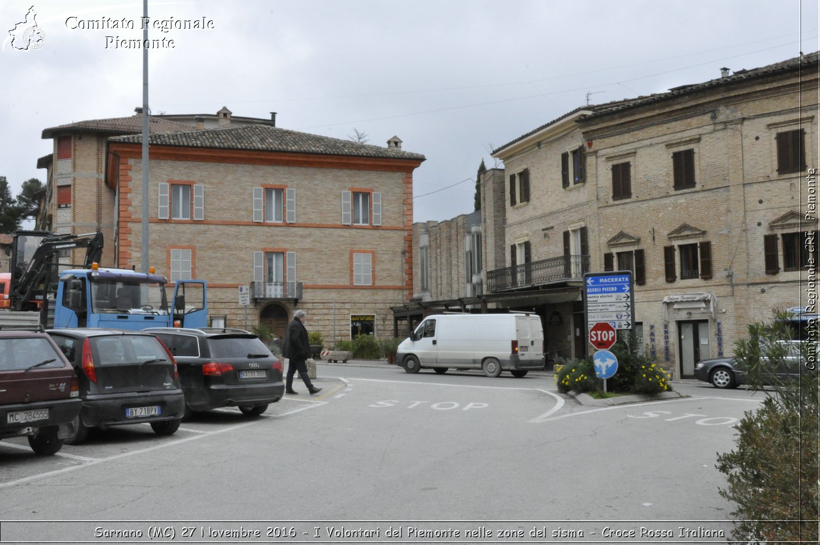 Sarnano (MC) 27 Novembre 2016 - I Volontari del Piemonte nelle zone del sisma - Croce Rossa Italiana- Comitato Regionale del Piemonte