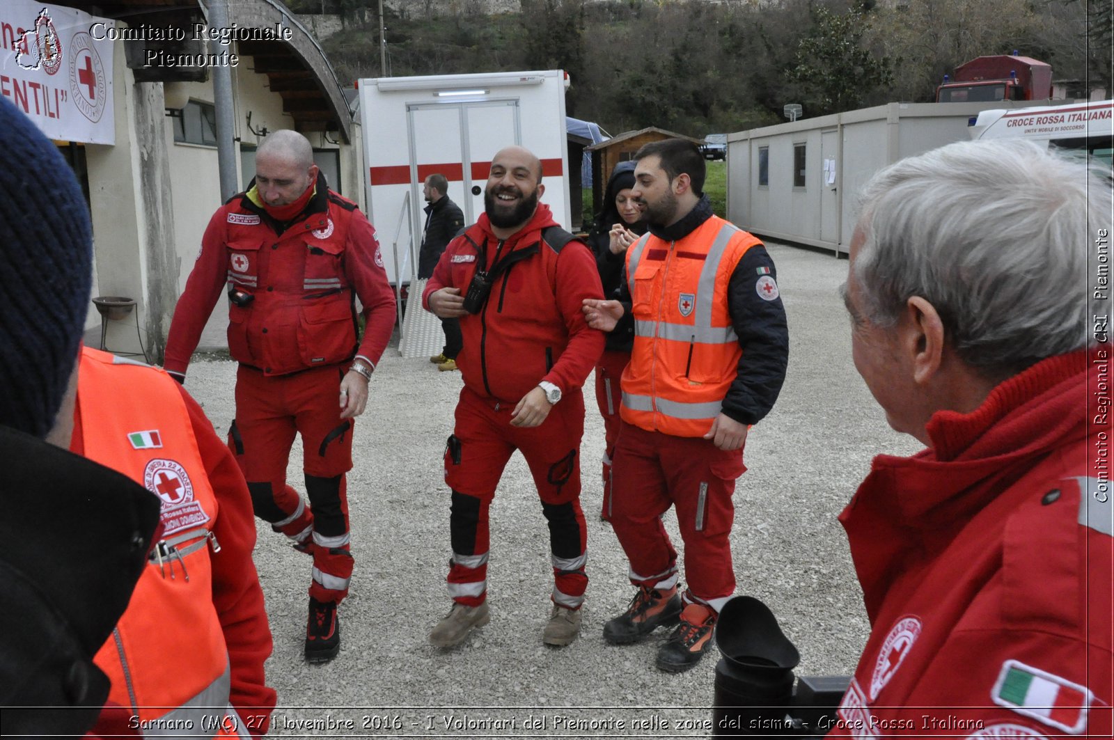 Sarnano (MC) 27 Novembre 2016 - I Volontari del Piemonte nelle zone del sisma - Croce Rossa Italiana- Comitato Regionale del Piemonte