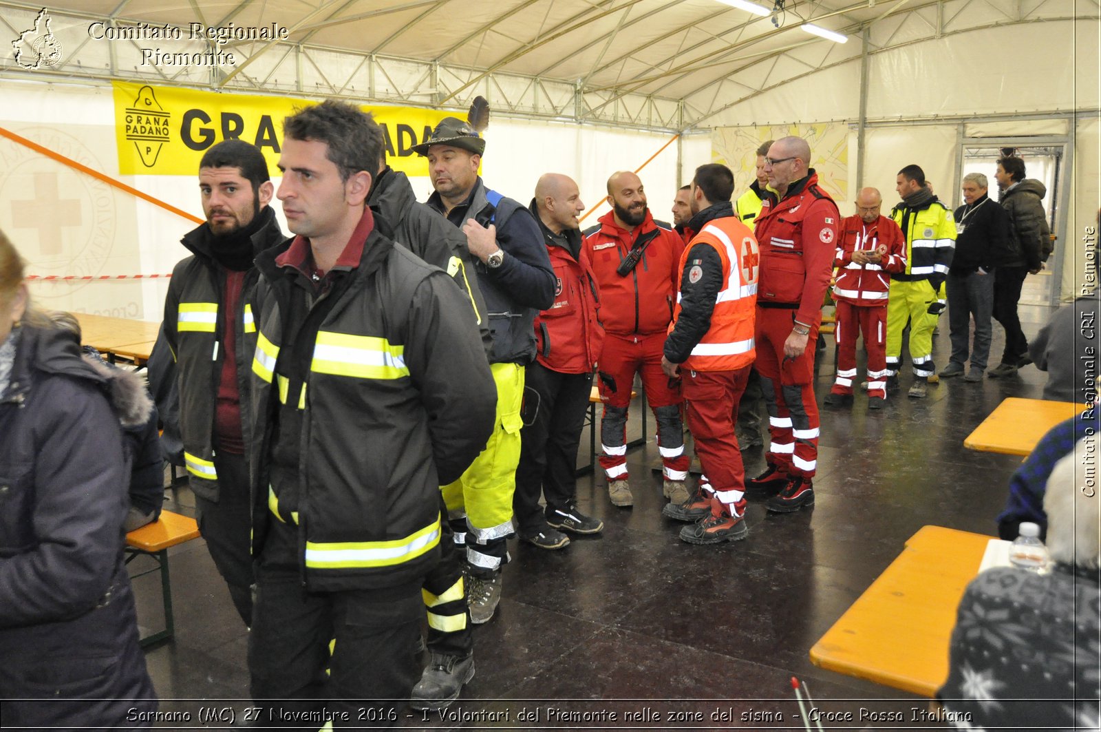 Sarnano (MC) 27 Novembre 2016 - I Volontari del Piemonte nelle zone del sisma - Croce Rossa Italiana- Comitato Regionale del Piemonte