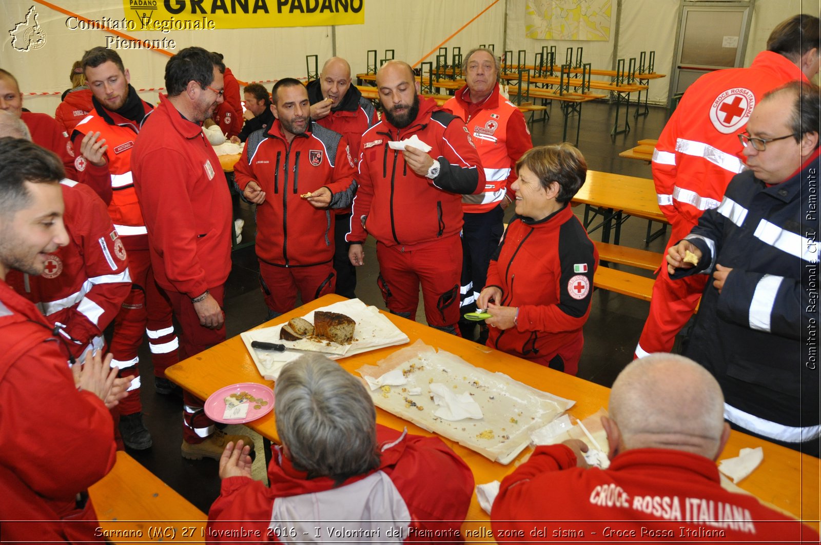 Sarnano (MC) 27 Novembre 2016 - I Volontari del Piemonte nelle zone del sisma - Croce Rossa Italiana- Comitato Regionale del Piemonte