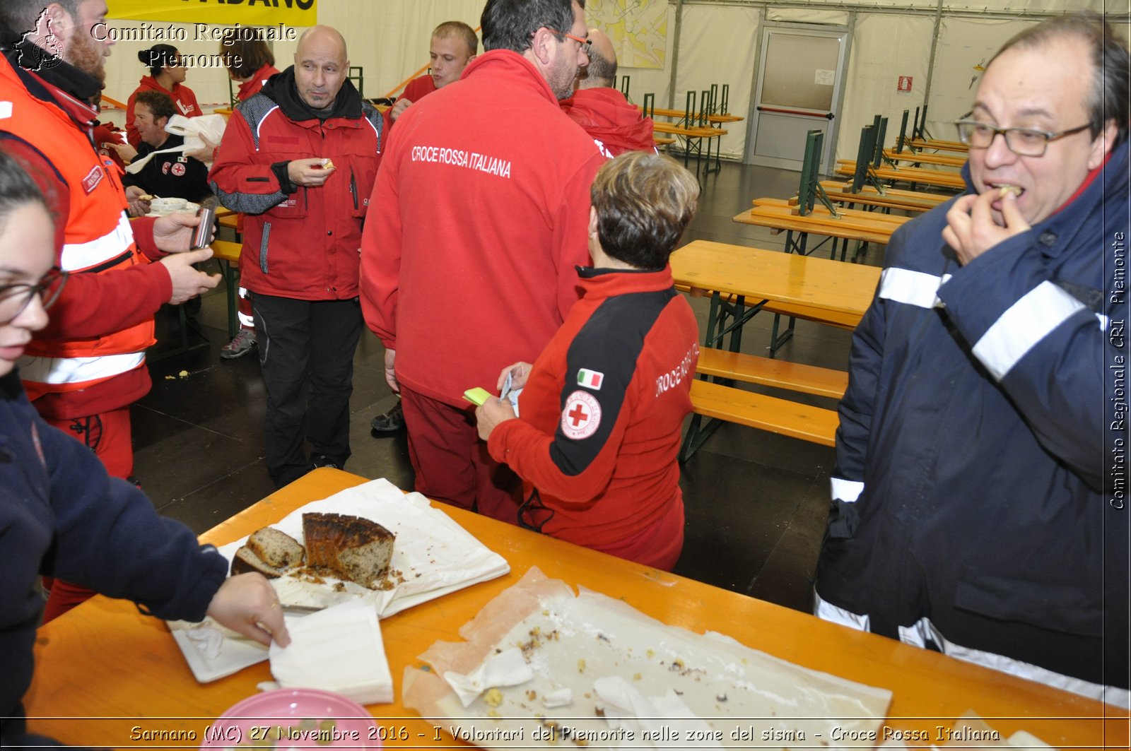 Sarnano (MC) 27 Novembre 2016 - I Volontari del Piemonte nelle zone del sisma - Croce Rossa Italiana- Comitato Regionale del Piemonte