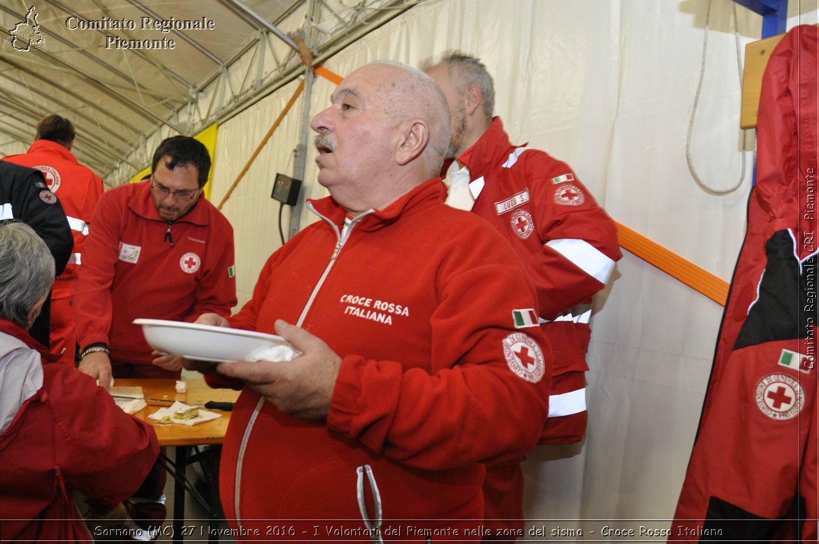 Sarnano (MC) 27 Novembre 2016 - I Volontari del Piemonte nelle zone del sisma - Croce Rossa Italiana- Comitato Regionale del Piemonte