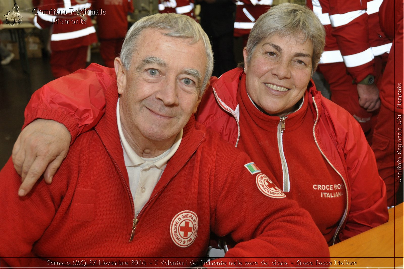 Sarnano (MC) 27 Novembre 2016 - I Volontari del Piemonte nelle zone del sisma - Croce Rossa Italiana- Comitato Regionale del Piemonte