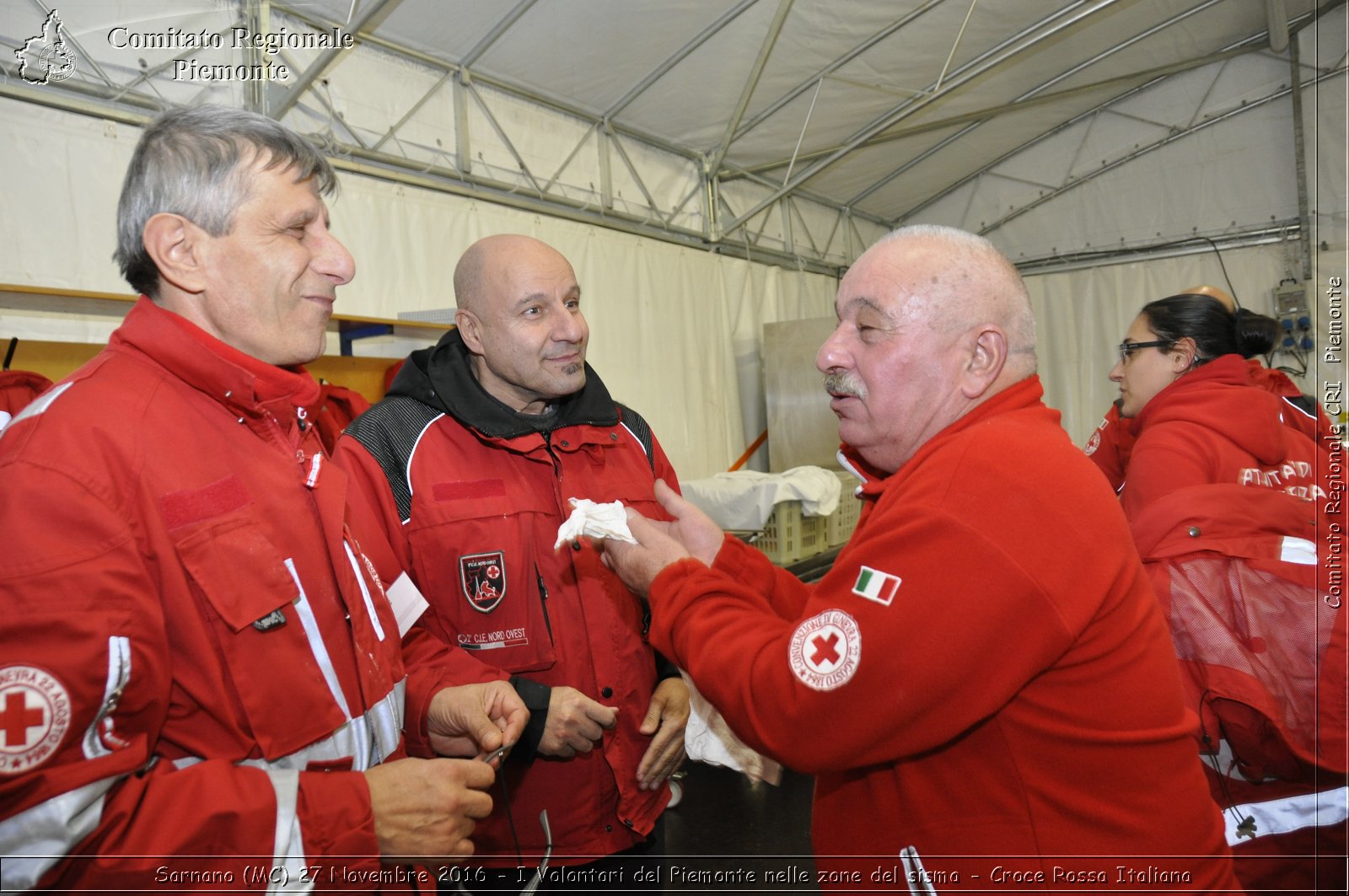 Sarnano (MC) 27 Novembre 2016 - I Volontari del Piemonte nelle zone del sisma - Croce Rossa Italiana- Comitato Regionale del Piemonte