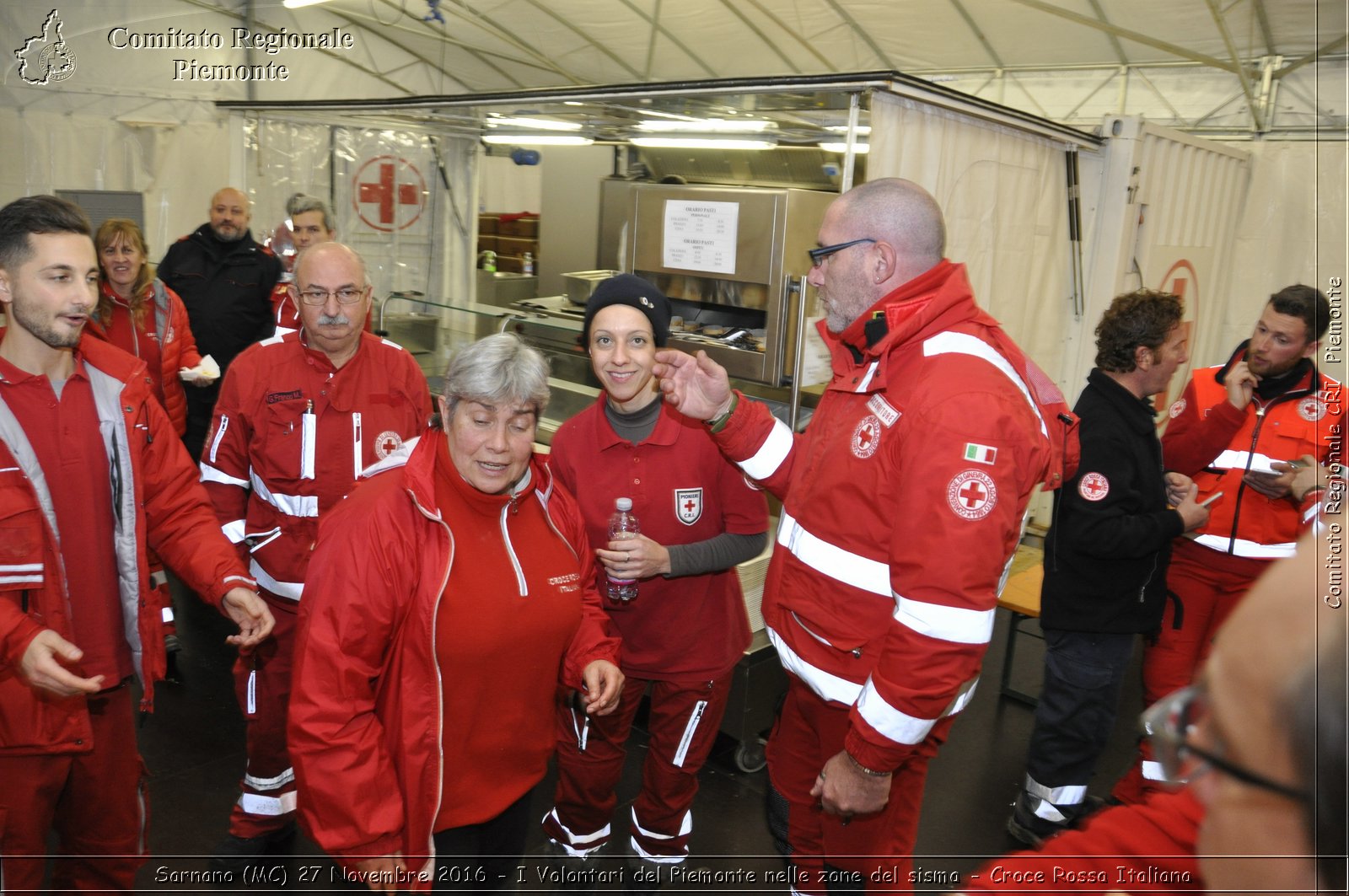 Sarnano (MC) 27 Novembre 2016 - I Volontari del Piemonte nelle zone del sisma - Croce Rossa Italiana- Comitato Regionale del Piemonte