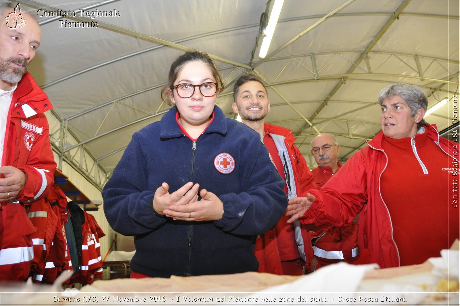 Sarnano (MC) 27 Novembre 2016 - I Volontari del Piemonte nelle zone del sisma - Croce Rossa Italiana- Comitato Regionale del Piemonte