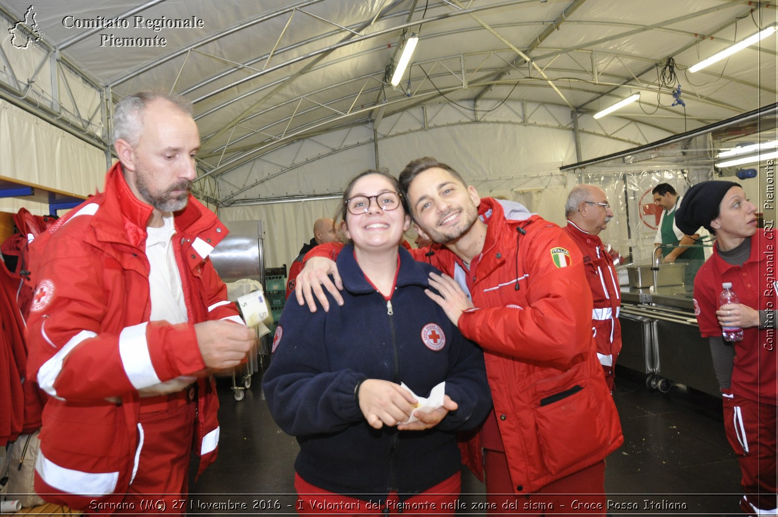 Sarnano (MC) 27 Novembre 2016 - I Volontari del Piemonte nelle zone del sisma - Croce Rossa Italiana- Comitato Regionale del Piemonte