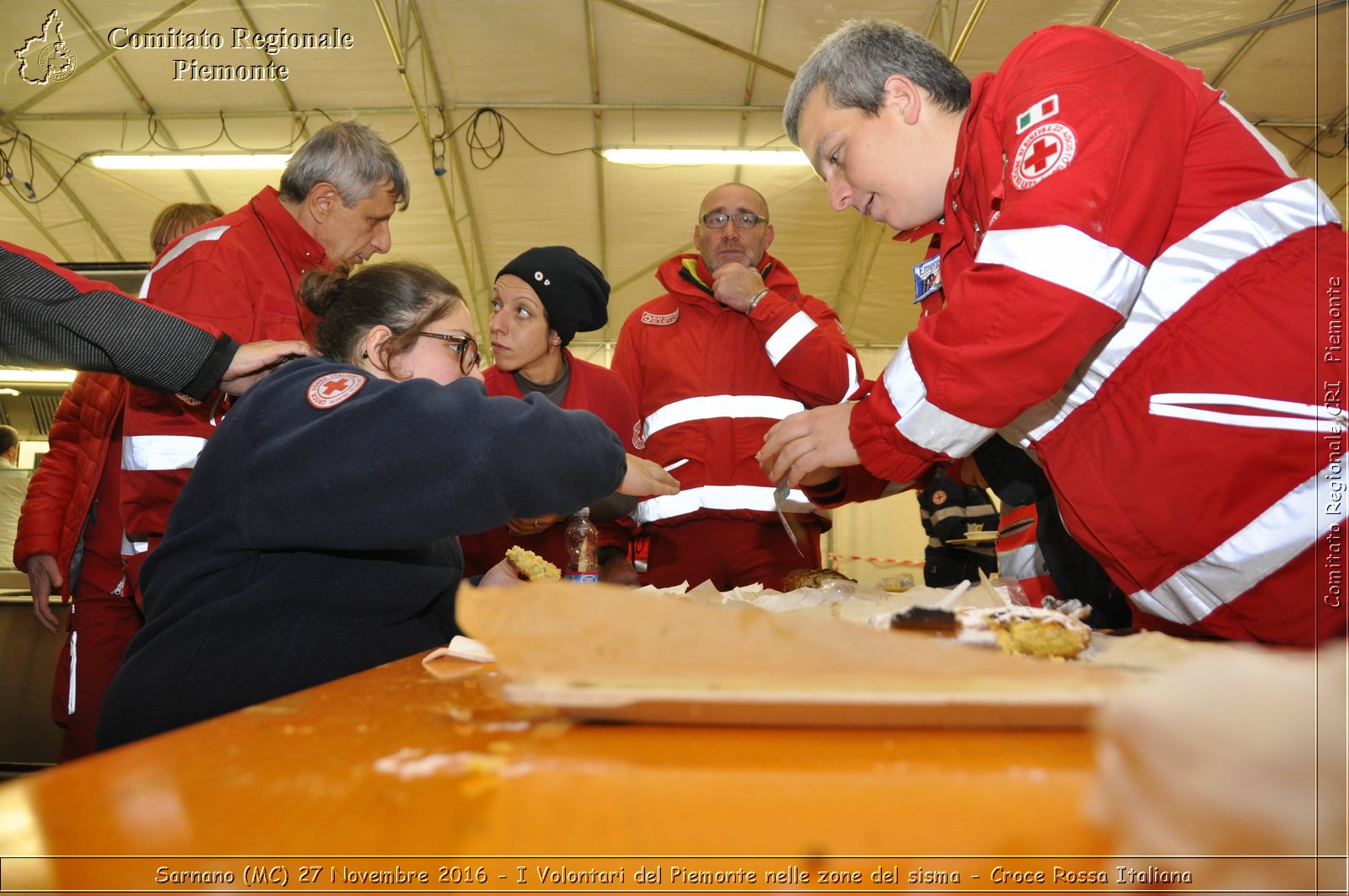 Sarnano (MC) 27 Novembre 2016 - I Volontari del Piemonte nelle zone del sisma - Croce Rossa Italiana- Comitato Regionale del Piemonte