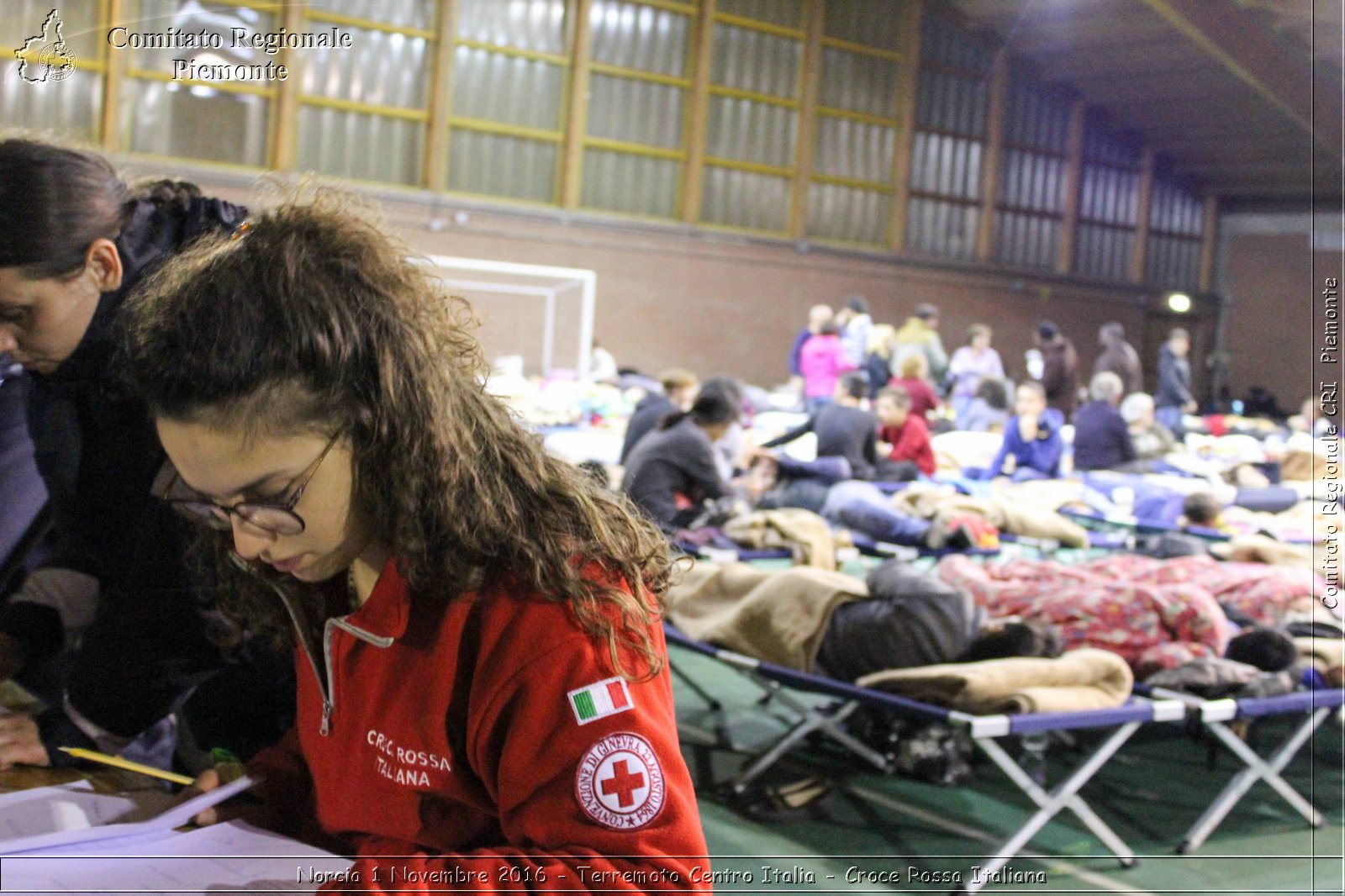 Norcia 1 Novembre 2016 - Terremoto Centro Italia - Croce Rossa Italiana- Comitato Regionale del Piemonte