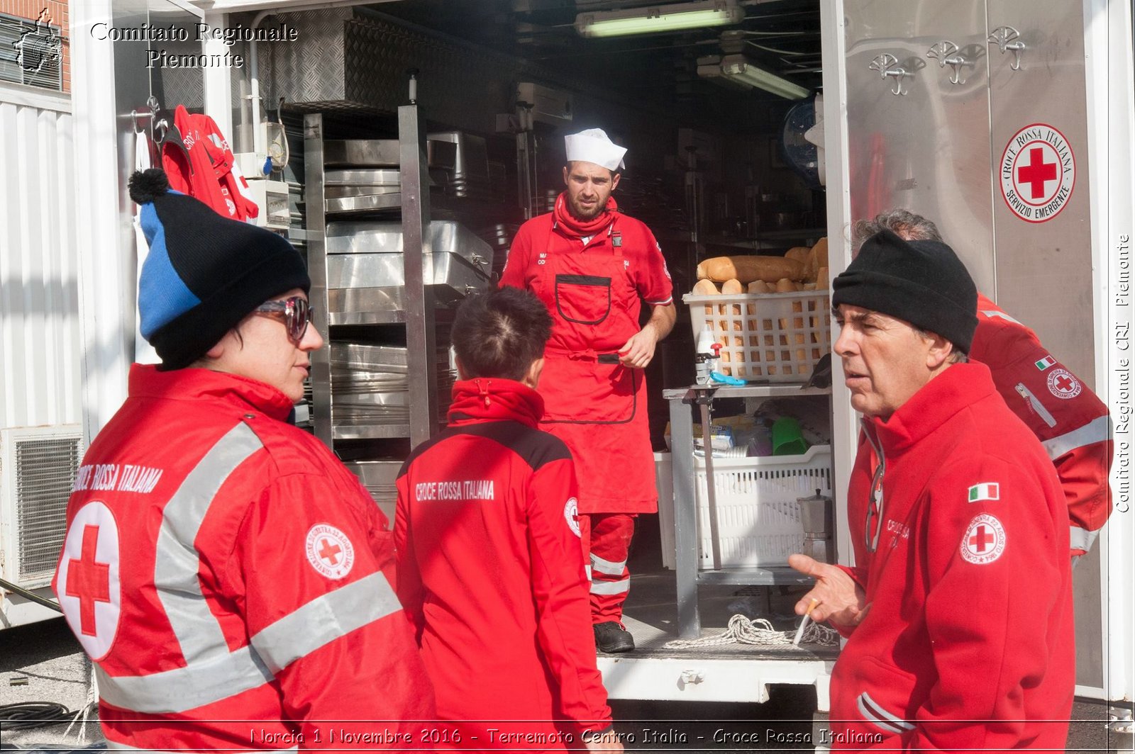 Norcia 1 Novembre 2016 - Terremoto Centro Italia - Croce Rossa Italiana- Comitato Regionale del Piemonte