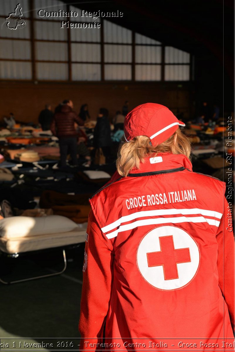 Norcia 1 Novembre 2016 - Terremoto Centro Italia - Croce Rossa Italiana- Comitato Regionale del Piemonte