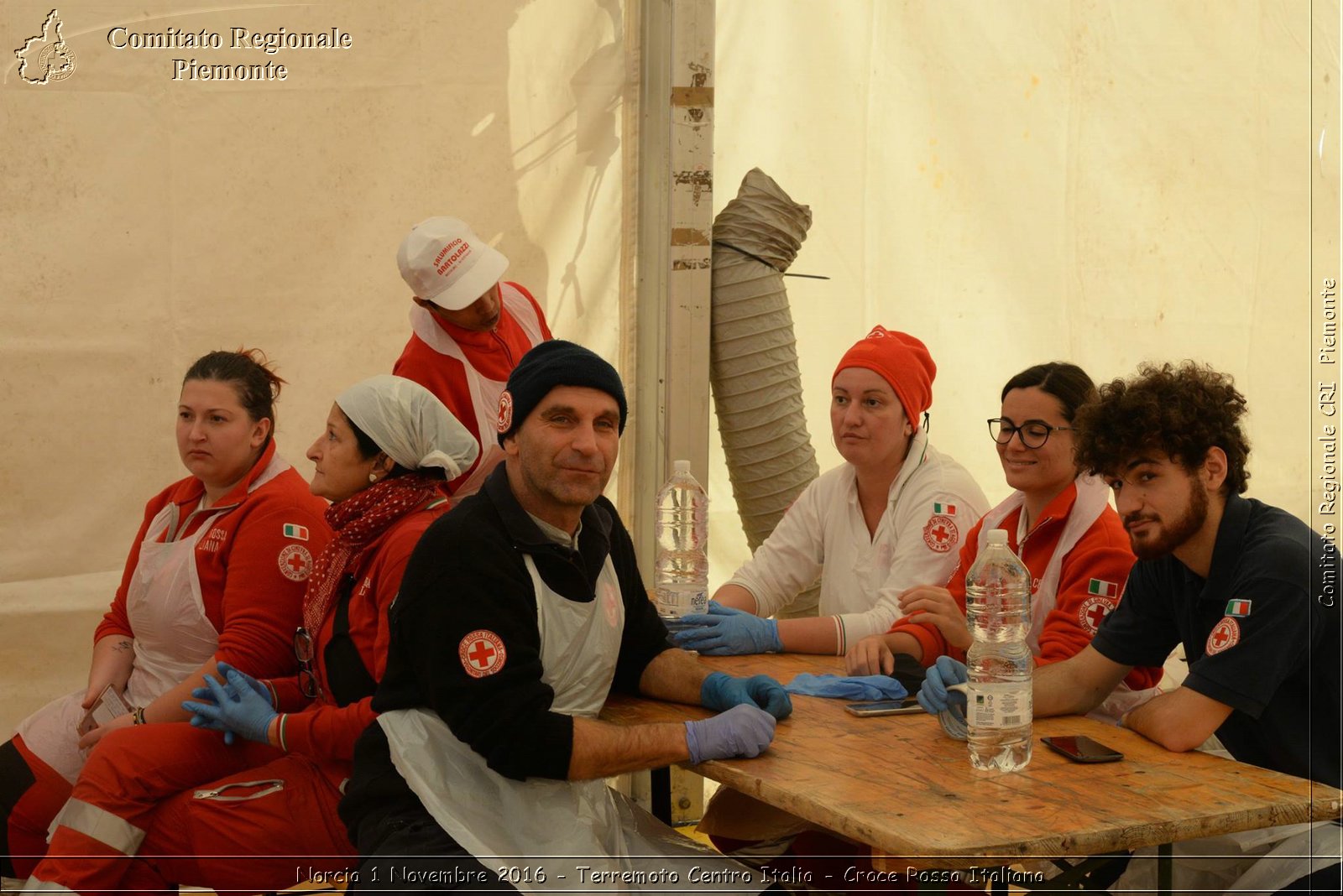 Norcia 1 Novembre 2016 - Terremoto Centro Italia - Croce Rossa Italiana- Comitato Regionale del Piemonte