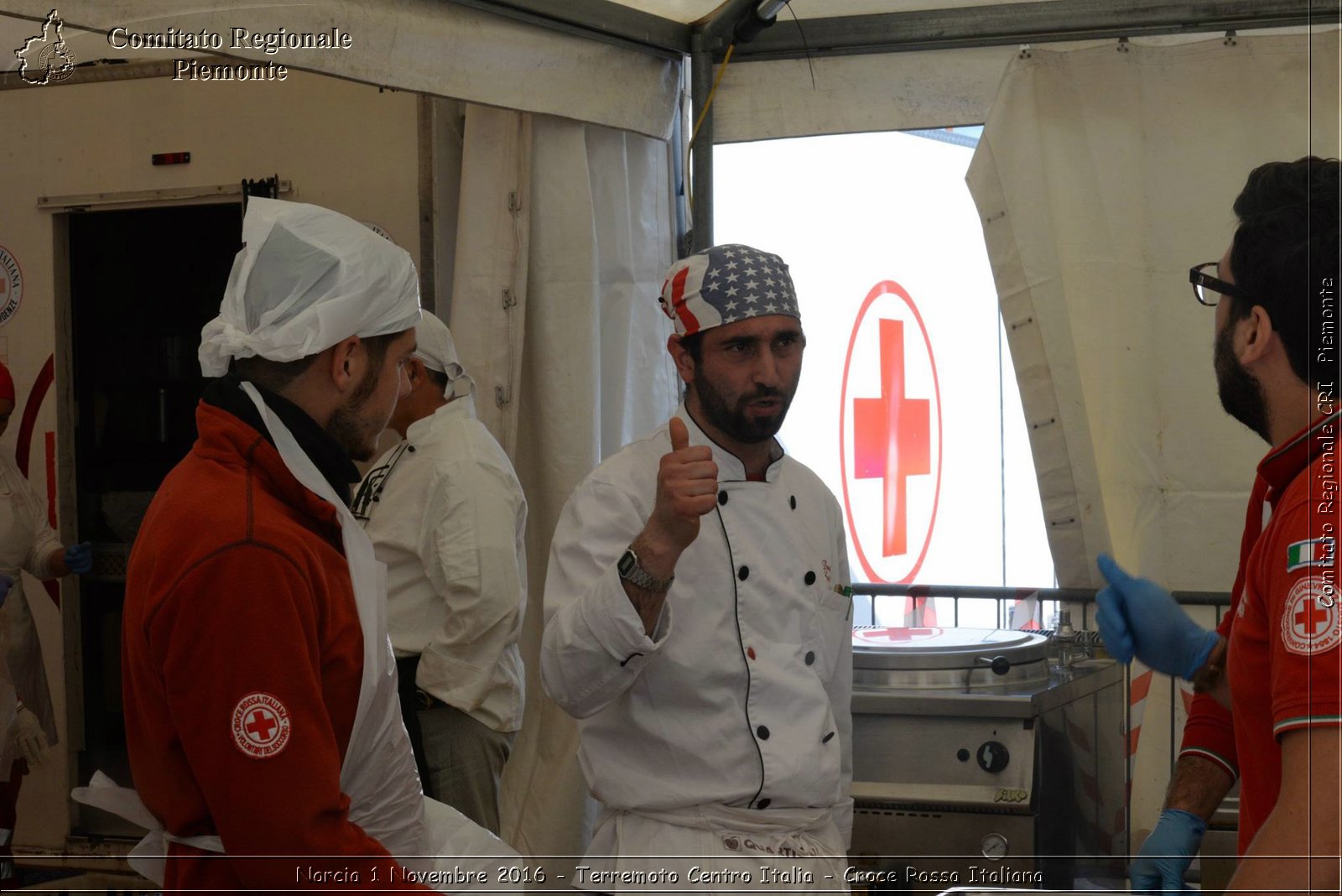 Norcia 1 Novembre 2016 - Terremoto Centro Italia - Croce Rossa Italiana- Comitato Regionale del Piemonte