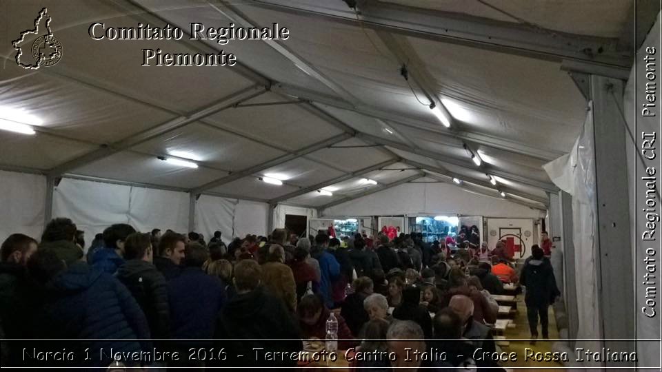 Norcia 1 Novembre 2016 - Terremoto Centro Italia - Croce Rossa Italiana- Comitato Regionale del Piemonte