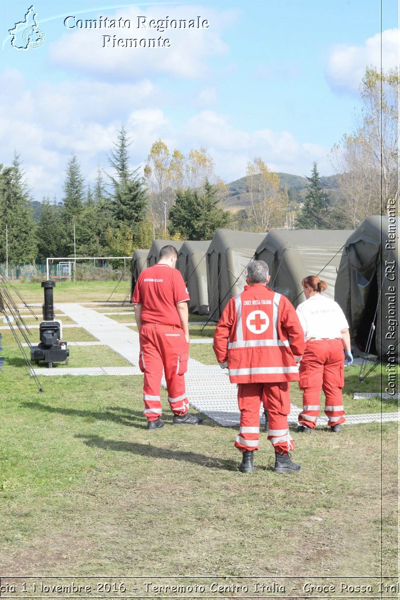 Norcia 1 Novembre 2016 - Terremoto Centro Italia - Croce Rossa Italiana- Comitato Regionale del Piemonte