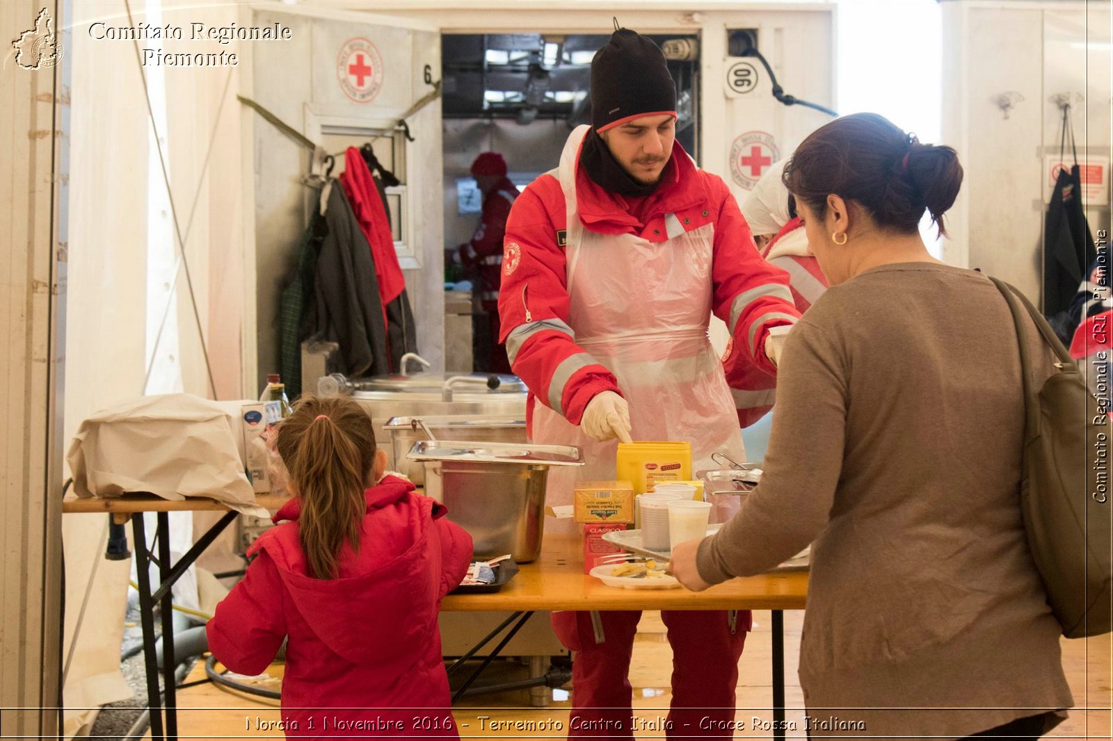 Norcia 1 Novembre 2016 - Terremoto Centro Italia - Croce Rossa Italiana- Comitato Regionale del Piemonte