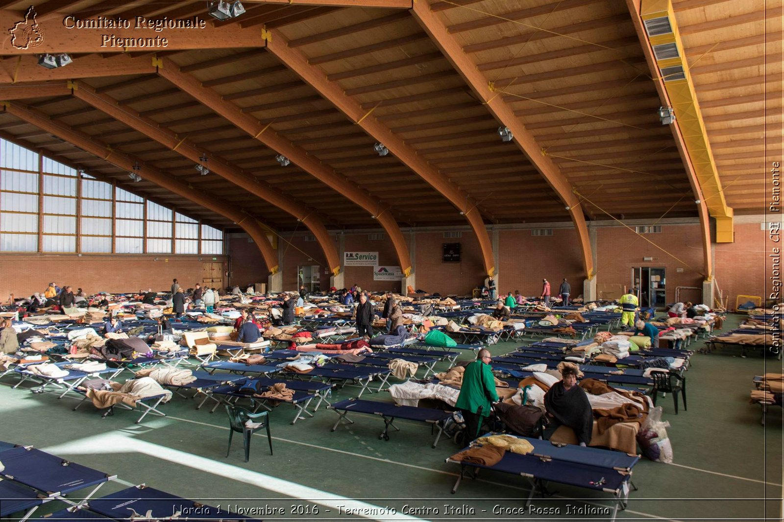 Norcia 1 Novembre 2016 - Terremoto Centro Italia - Croce Rossa Italiana- Comitato Regionale del Piemonte