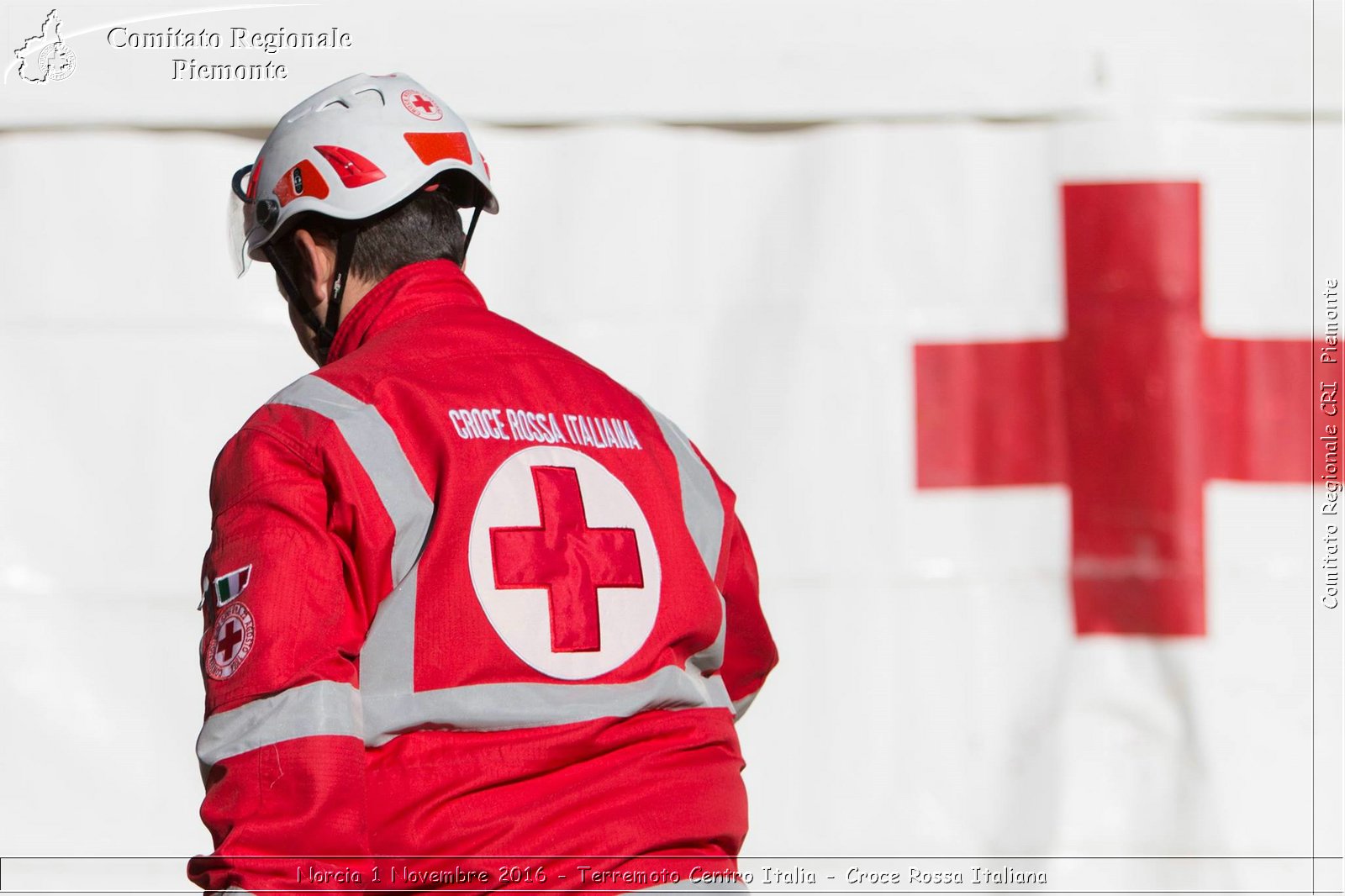 Norcia 1 Novembre 2016 - Terremoto Centro Italia - Croce Rossa Italiana- Comitato Regionale del Piemonte