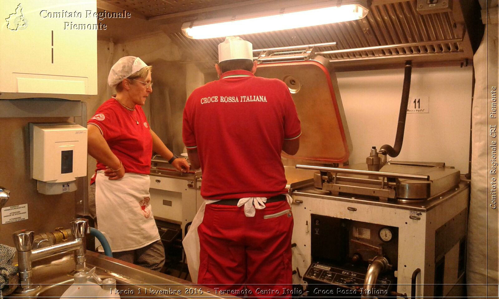 Norcia 1 Novembre 2016 - Terremoto Centro Italia - Croce Rossa Italiana- Comitato Regionale del Piemonte