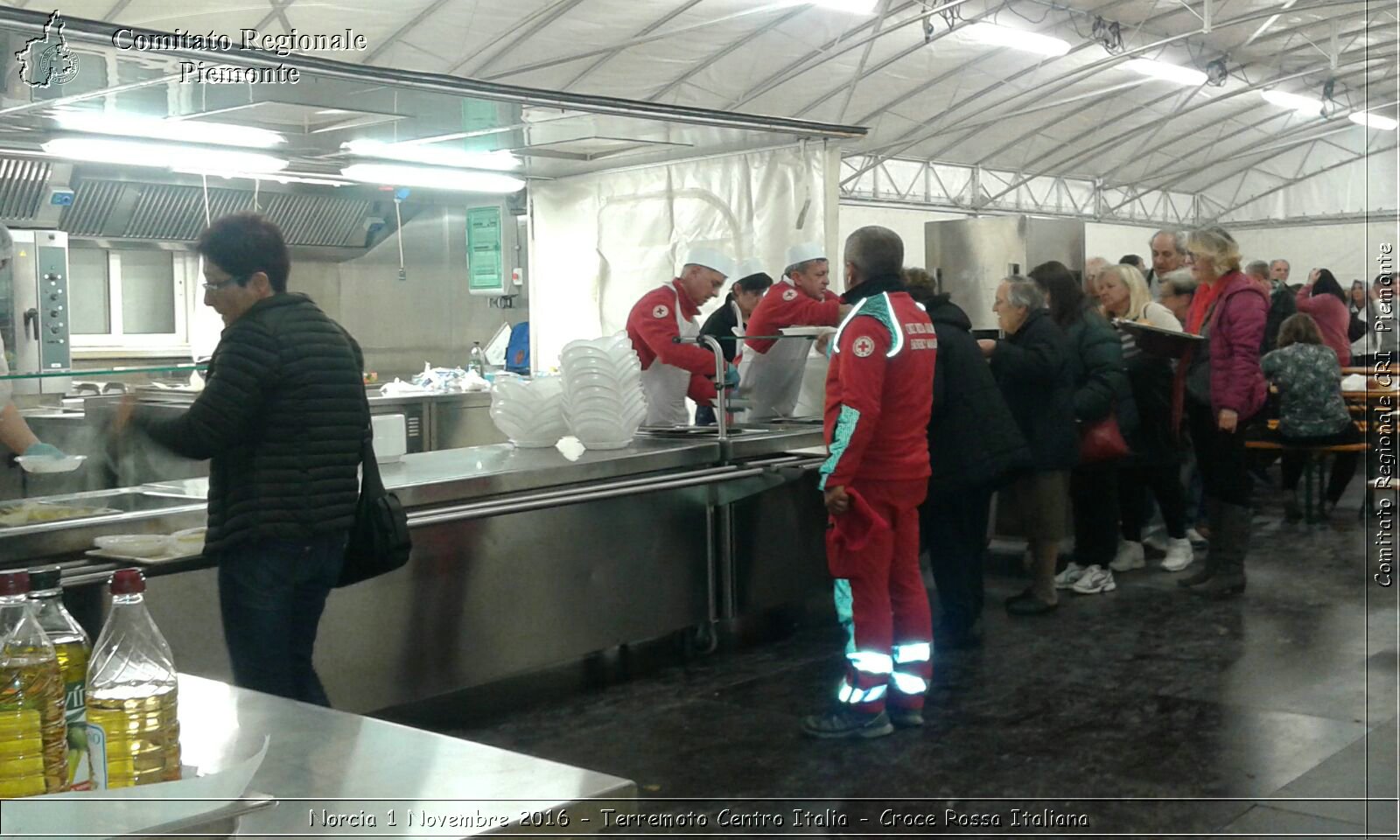 Norcia 1 Novembre 2016 - Terremoto Centro Italia - Croce Rossa Italiana- Comitato Regionale del Piemonte