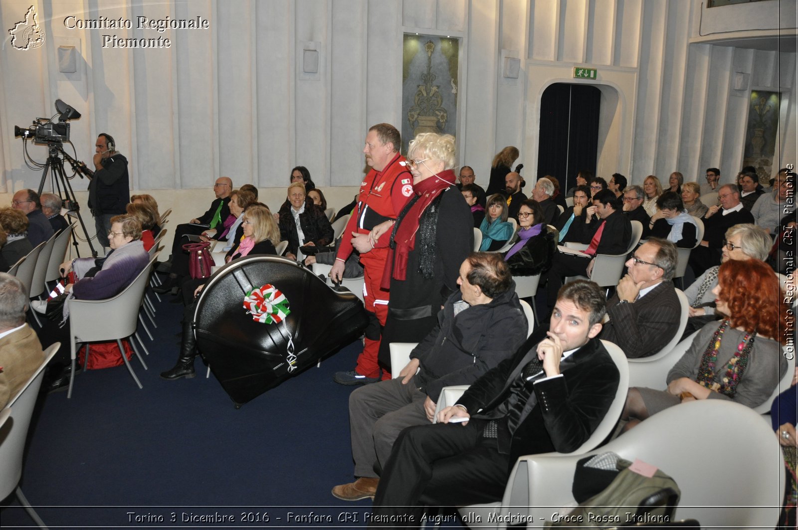 Torino 3 Dicembre 2016 - Fanfara CRI Piemonte Auguri alla Madrina - Croce Rossa Italiana- Comitato Regionale del Piemonte