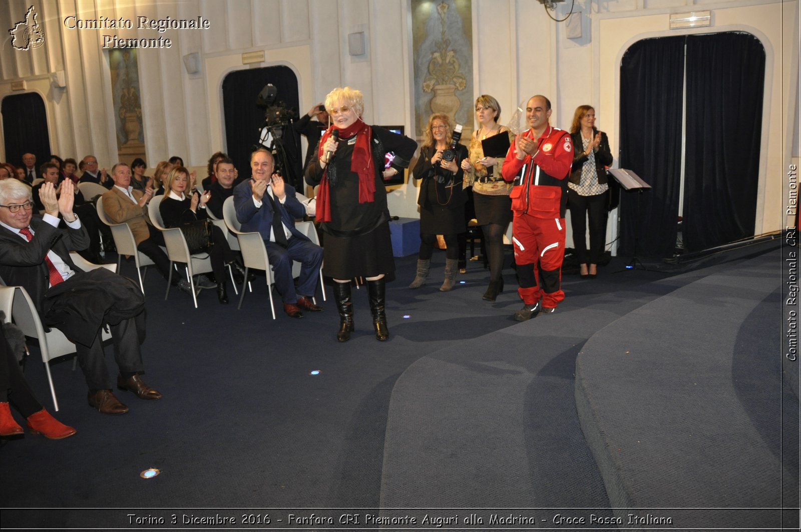 Torino 3 Dicembre 2016 - Fanfara CRI Piemonte Auguri alla Madrina - Croce Rossa Italiana- Comitato Regionale del Piemonte