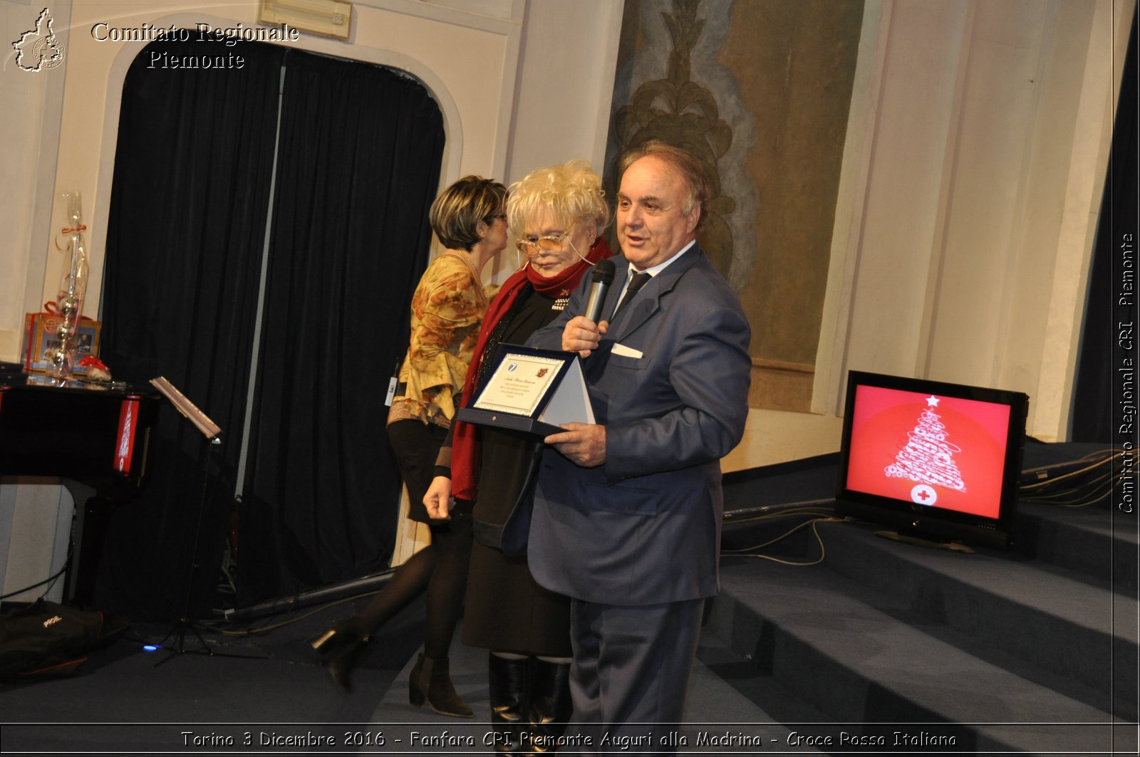 Torino 3 Dicembre 2016 - Fanfara CRI Piemonte Auguri alla Madrina - Croce Rossa Italiana- Comitato Regionale del Piemonte