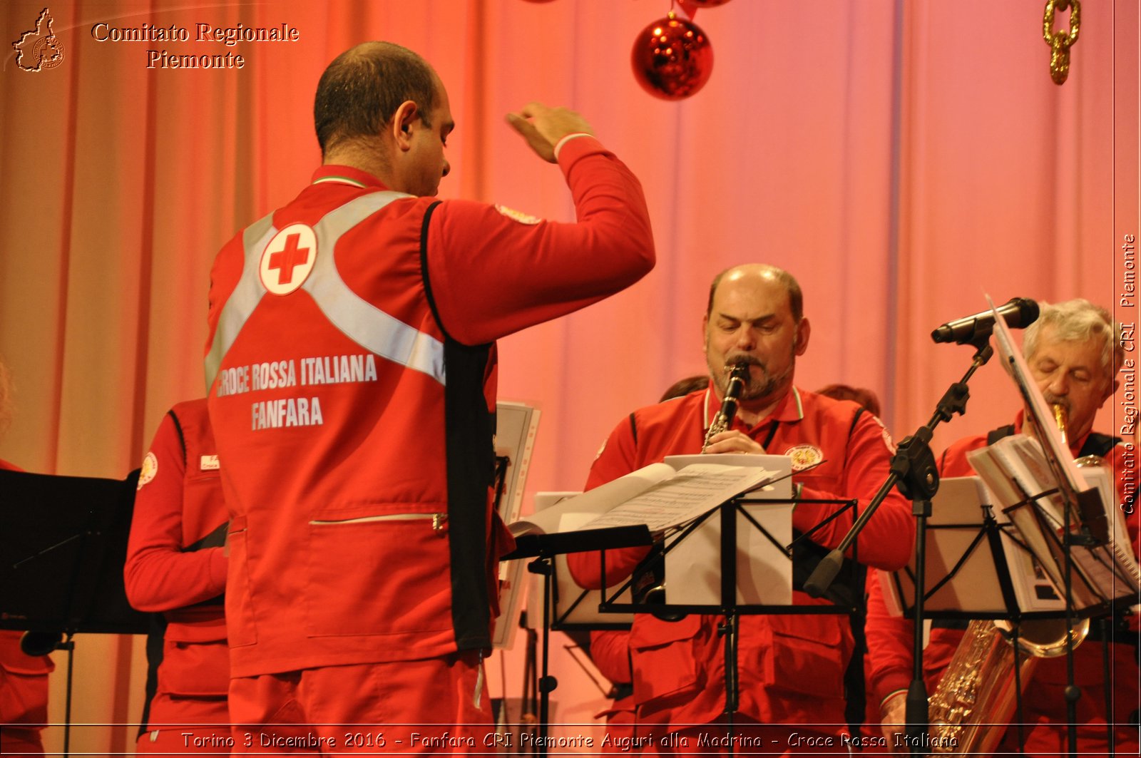 Torino 3 Dicembre 2016 - Fanfara CRI Piemonte Auguri alla Madrina - Croce Rossa Italiana- Comitato Regionale del Piemonte