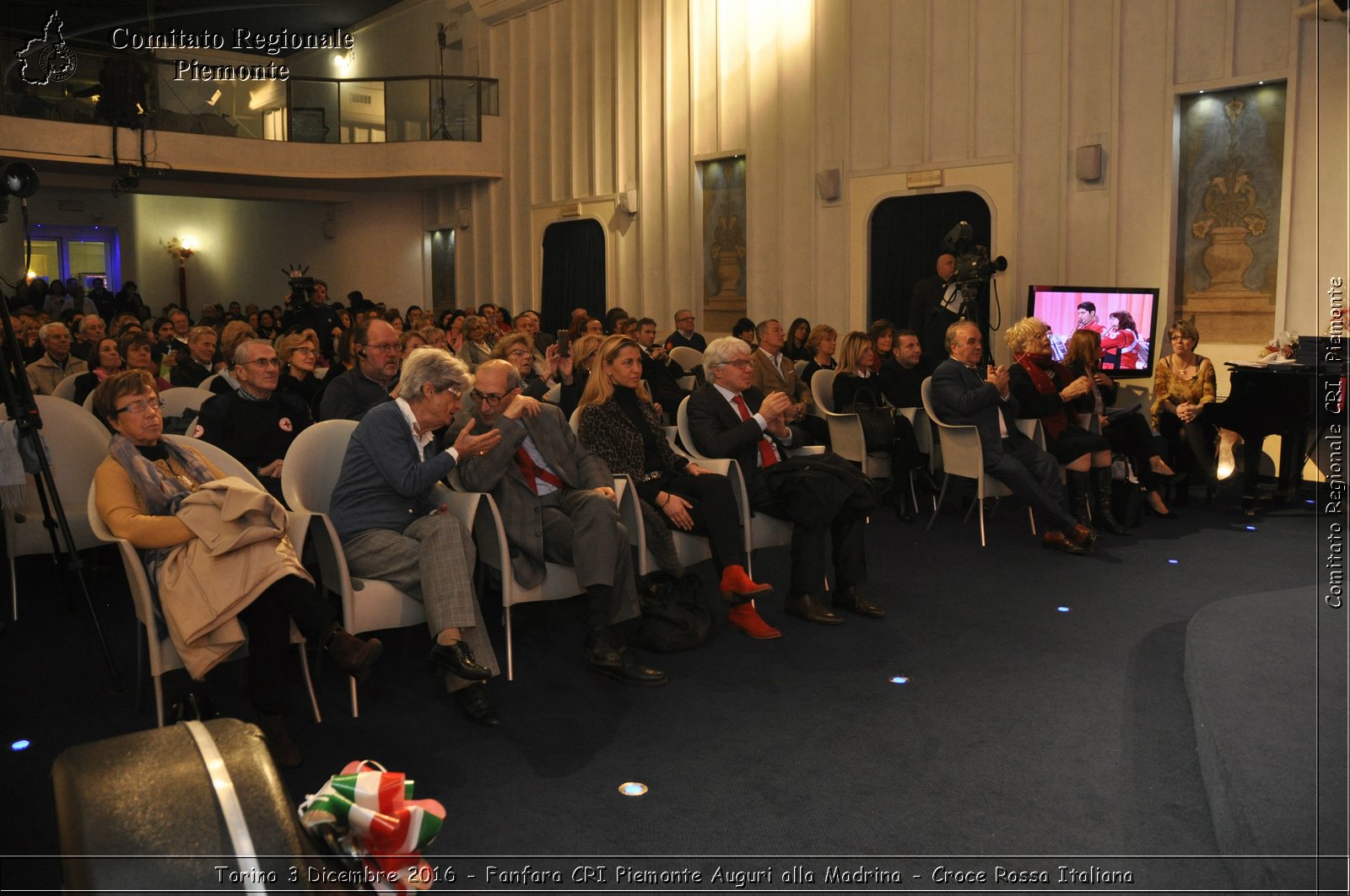 Torino 3 Dicembre 2016 - Fanfara CRI Piemonte Auguri alla Madrina - Croce Rossa Italiana- Comitato Regionale del Piemonte