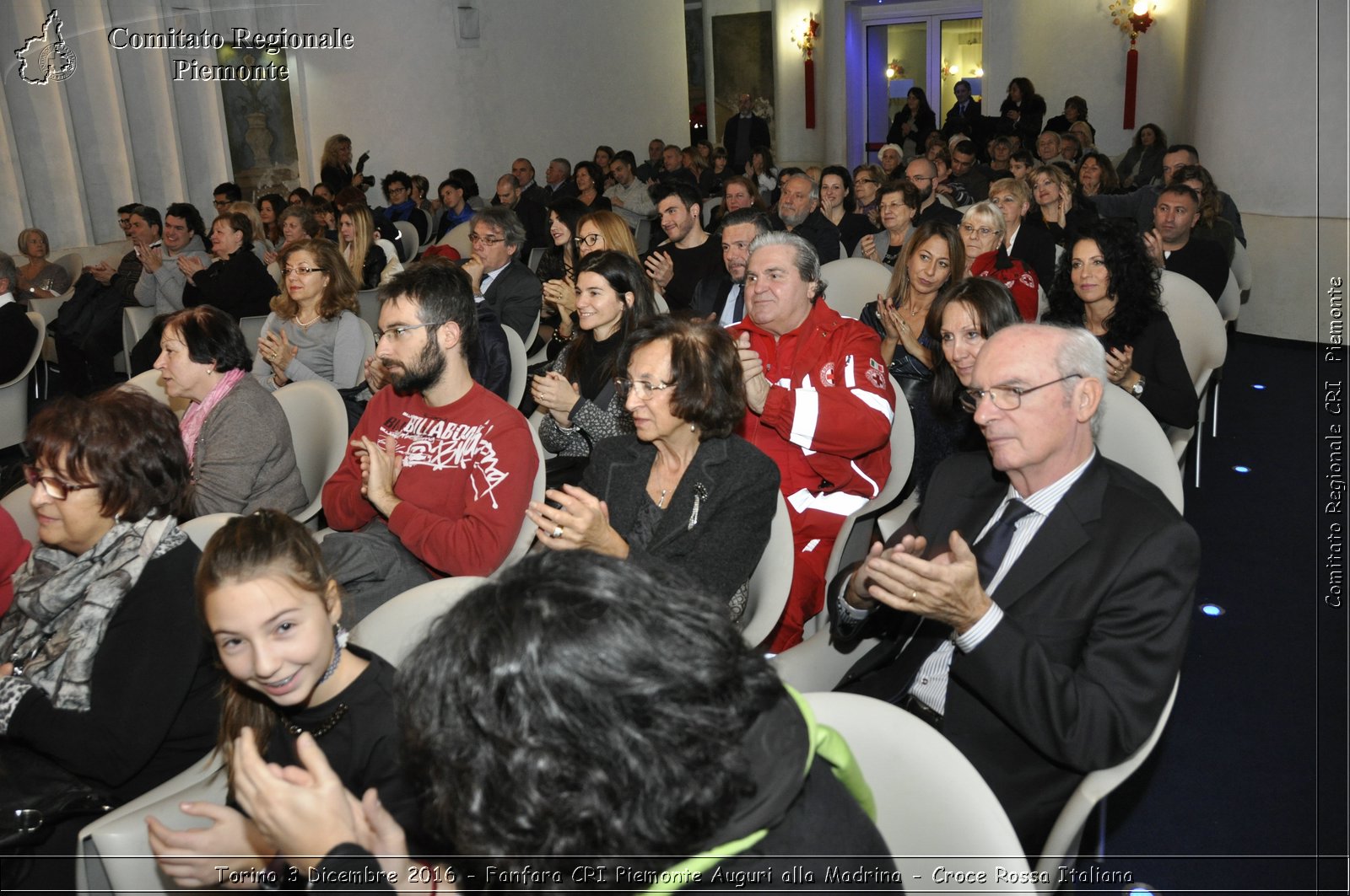 Torino 3 Dicembre 2016 - Fanfara CRI Piemonte Auguri alla Madrina - Croce Rossa Italiana- Comitato Regionale del Piemonte