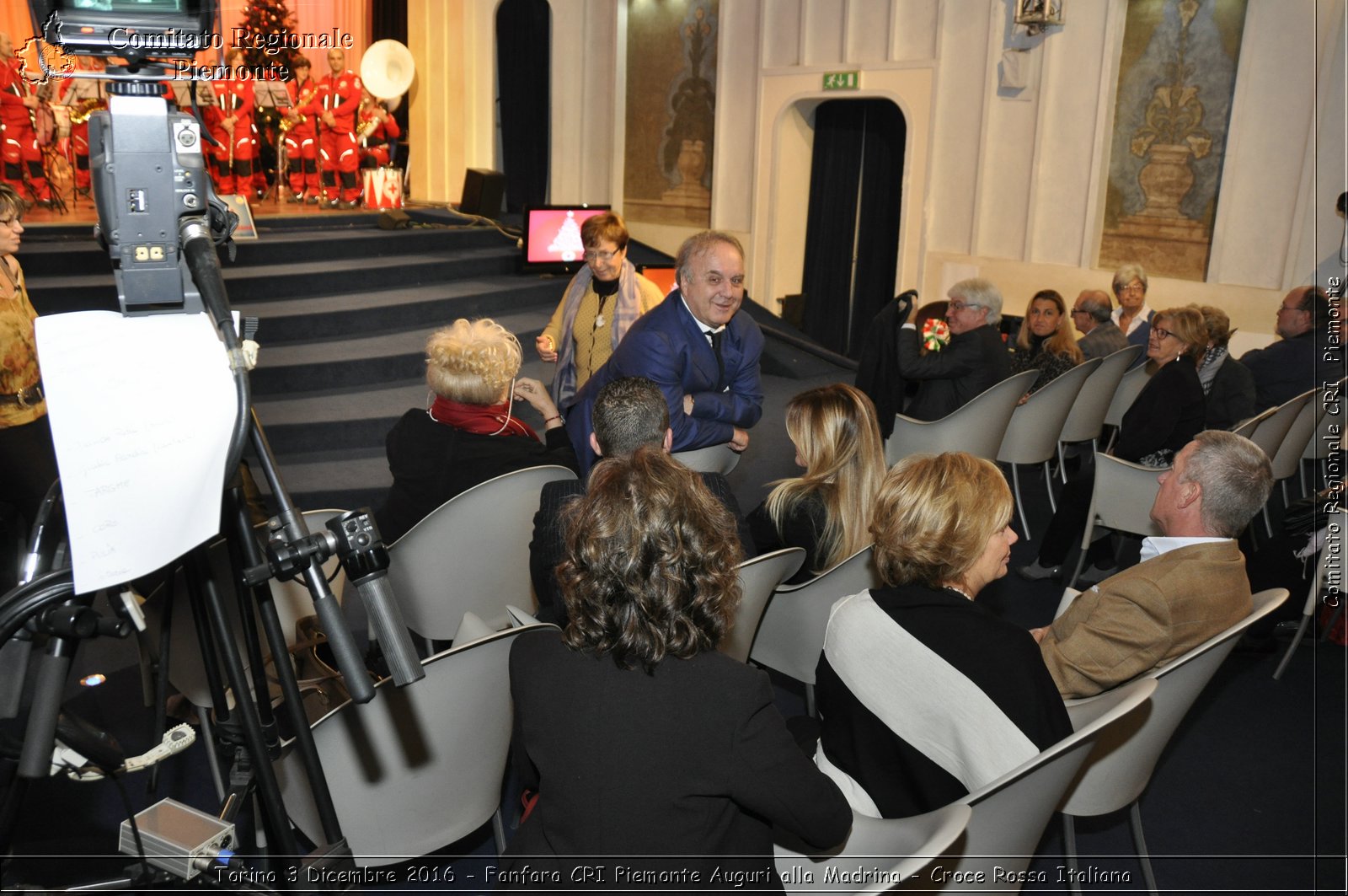 Torino 3 Dicembre 2016 - Fanfara CRI Piemonte Auguri alla Madrina - Croce Rossa Italiana- Comitato Regionale del Piemonte