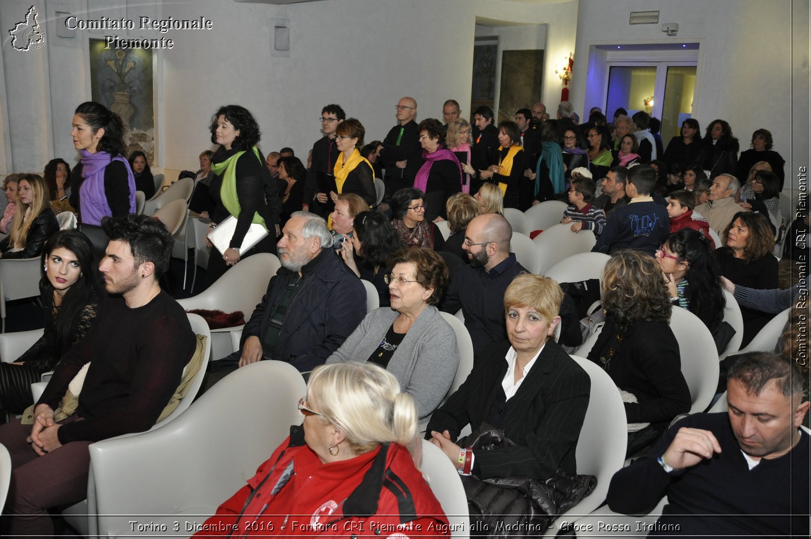 Torino 3 Dicembre 2016 - Fanfara CRI Piemonte Auguri alla Madrina - Croce Rossa Italiana- Comitato Regionale del Piemonte