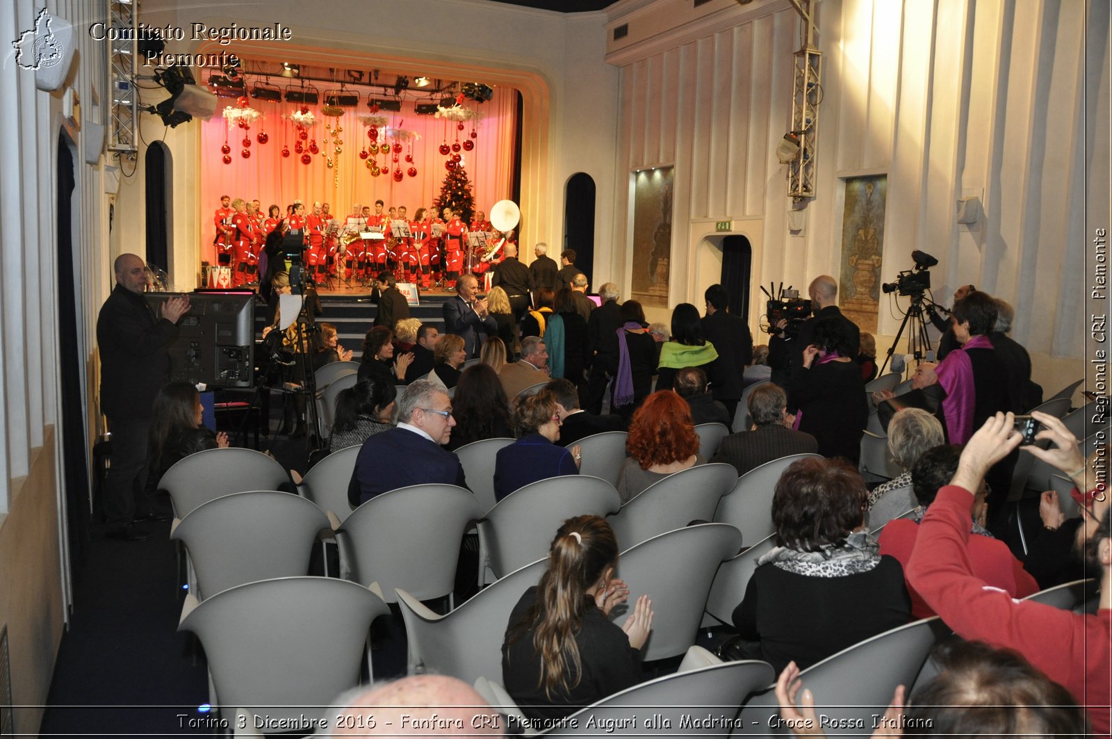 Torino 3 Dicembre 2016 - Fanfara CRI Piemonte Auguri alla Madrina - Croce Rossa Italiana- Comitato Regionale del Piemonte